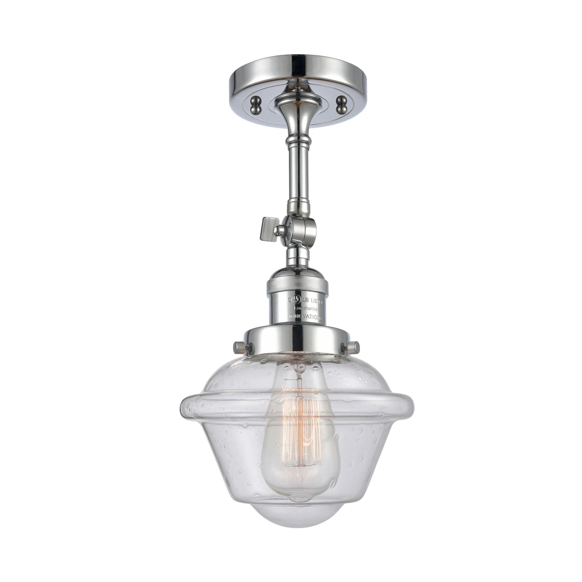 Bruno Marashlian Small Oxford 7 Inch 1 Light Semi Flush Mount by Innovations Lighting