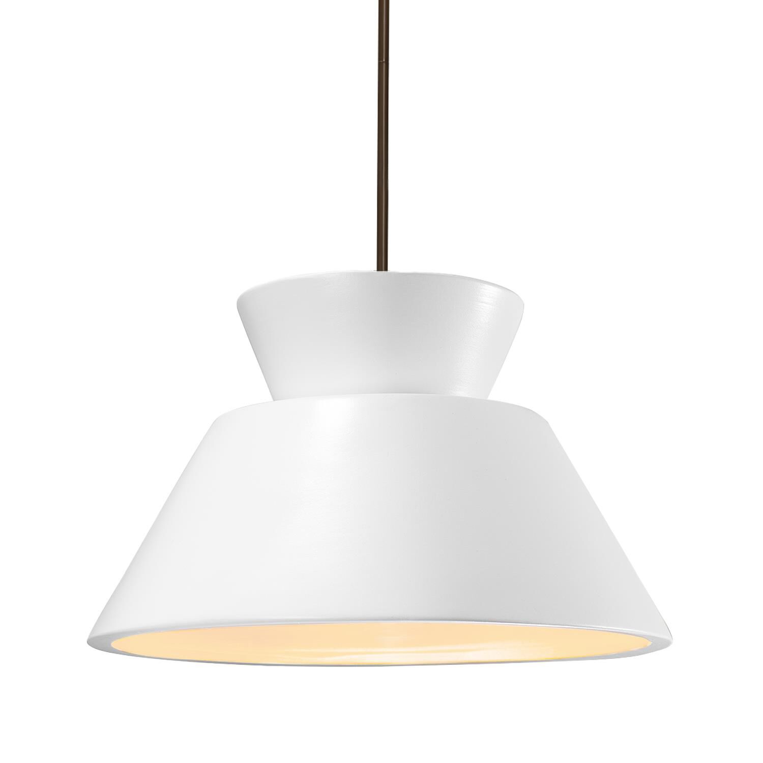 Radiance Trapezoid 14 Inch Large Pendant by Justice Design Group