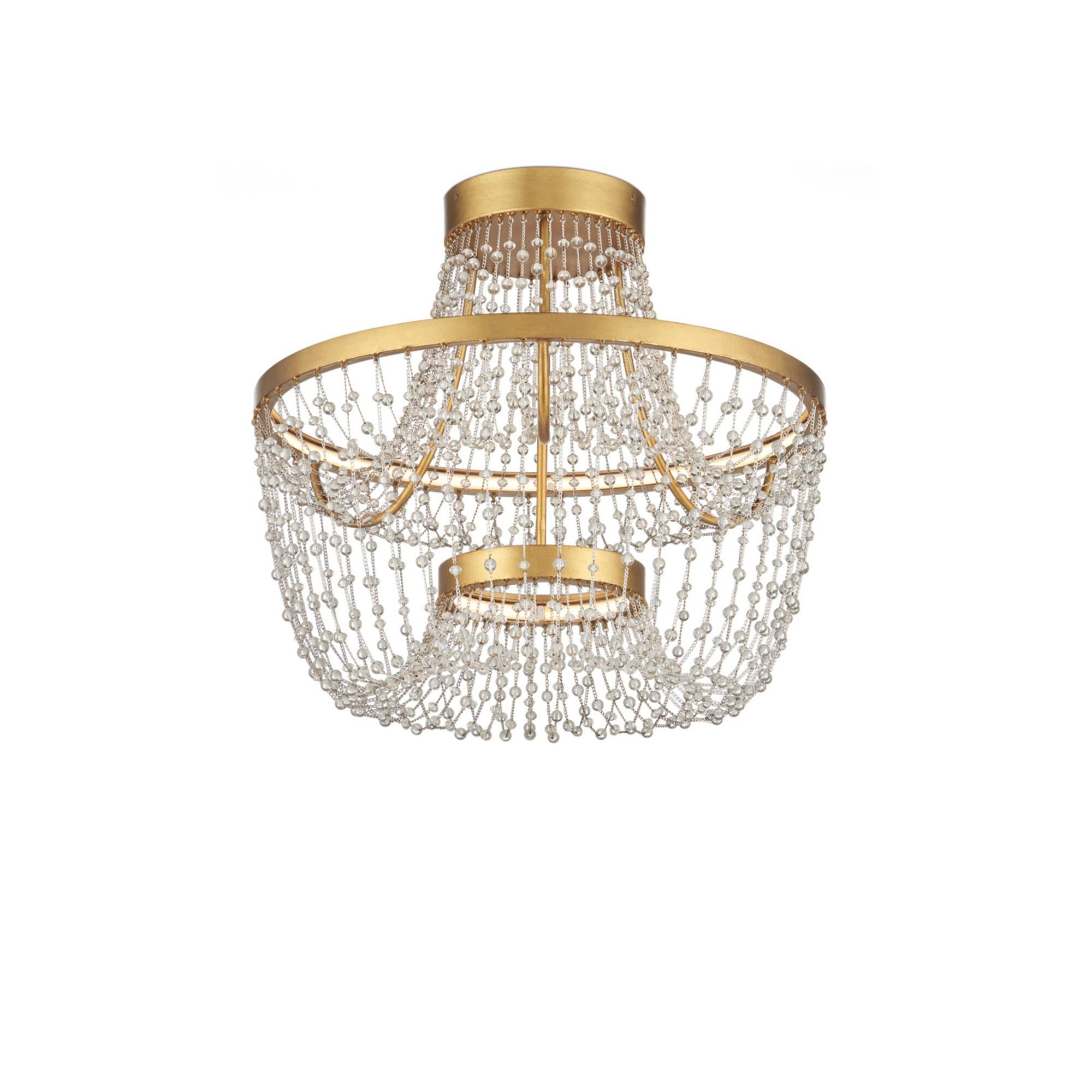 Mademoiselle 22 Inch Semi Flush Mount,