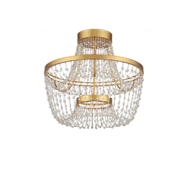 Mademoiselle 22 Inch Semi Flush Mount by Currey and Company