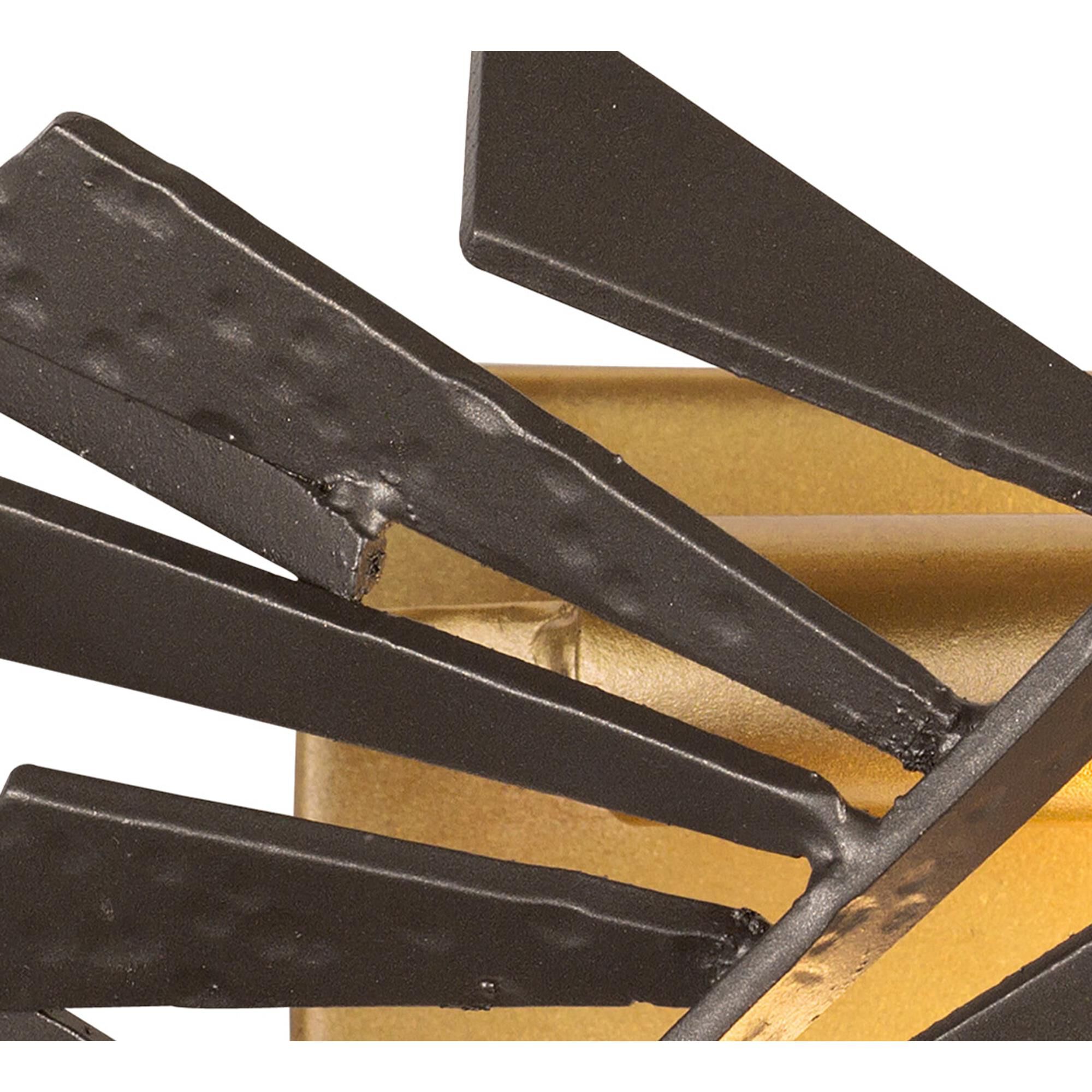 Shown in Antique Gold/Rustic Bronze finish