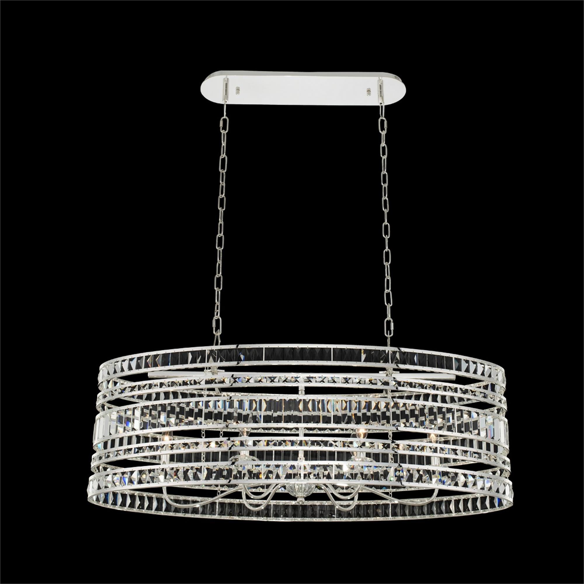 Strato 42 Inch 6 Light Linear Suspension Light by Allegri