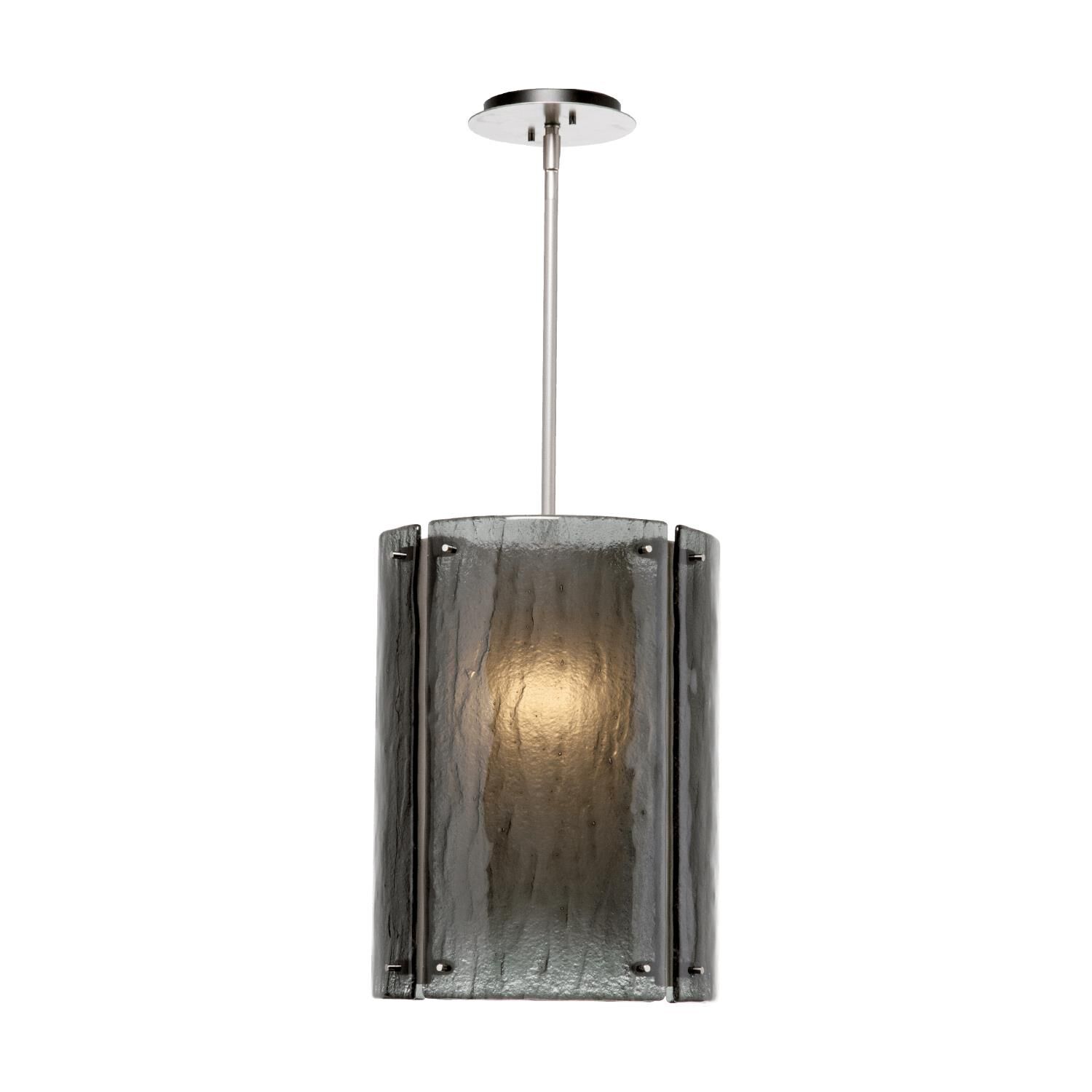 Shown in Metallic Beige Silver finish and Smoke Granite glass