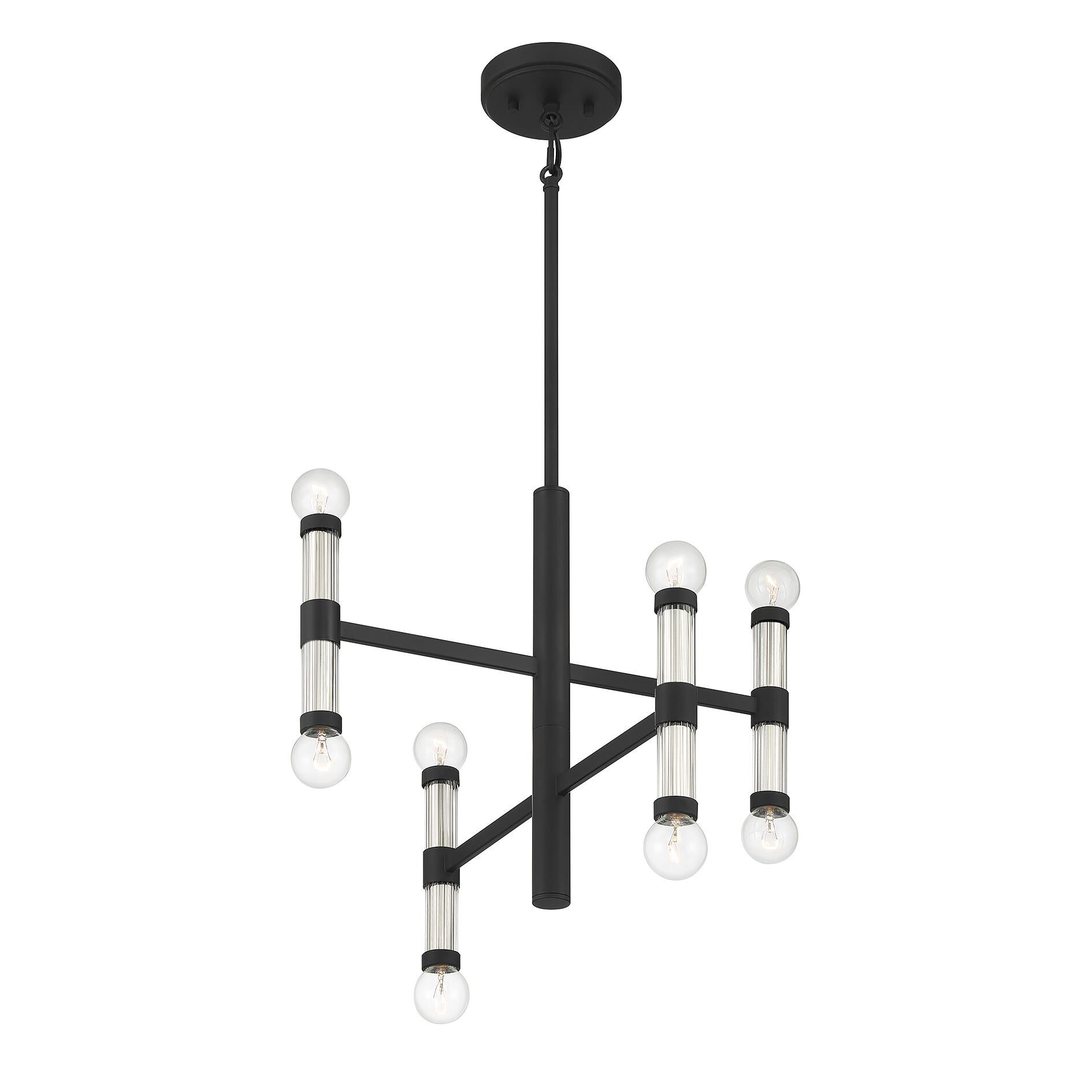 Lighting One Kingsburg 18 Inch 8 Light Mini Chandelier by Savoy House