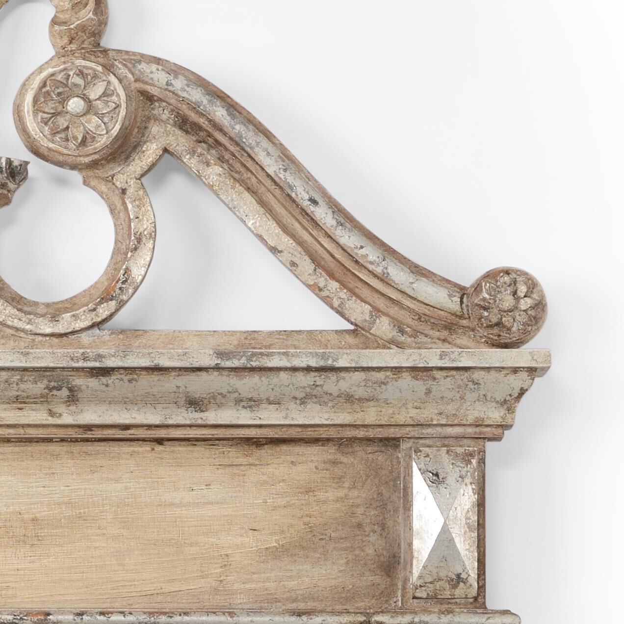 Shown in Old World Silver/Antique finish