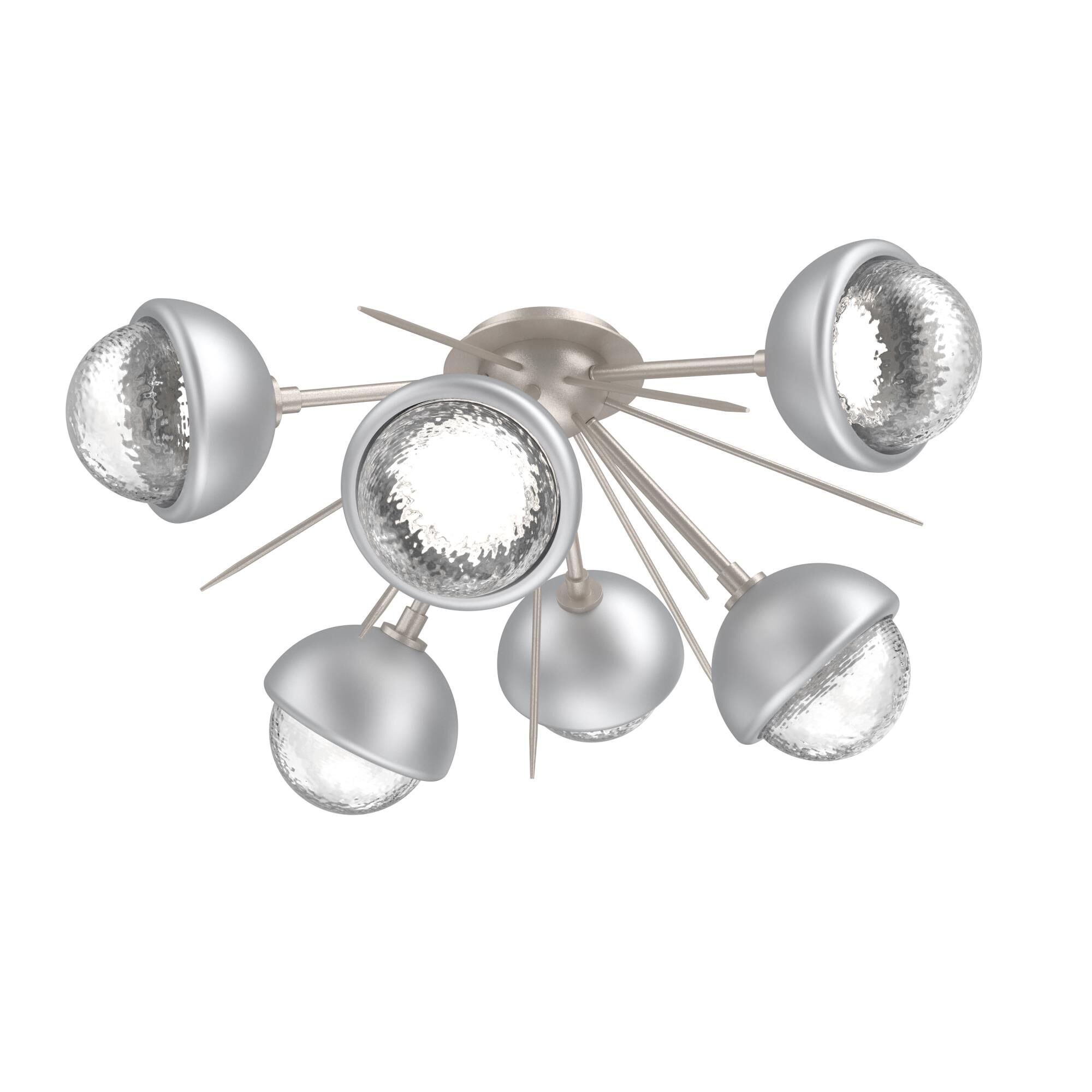 Shown in Beige Silver finish and Clear glass and Classic Silver accent