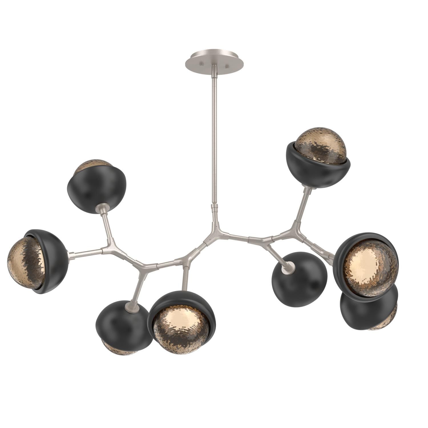 Shown in Beige Silver finish and Bronze glass and Matte Black accent