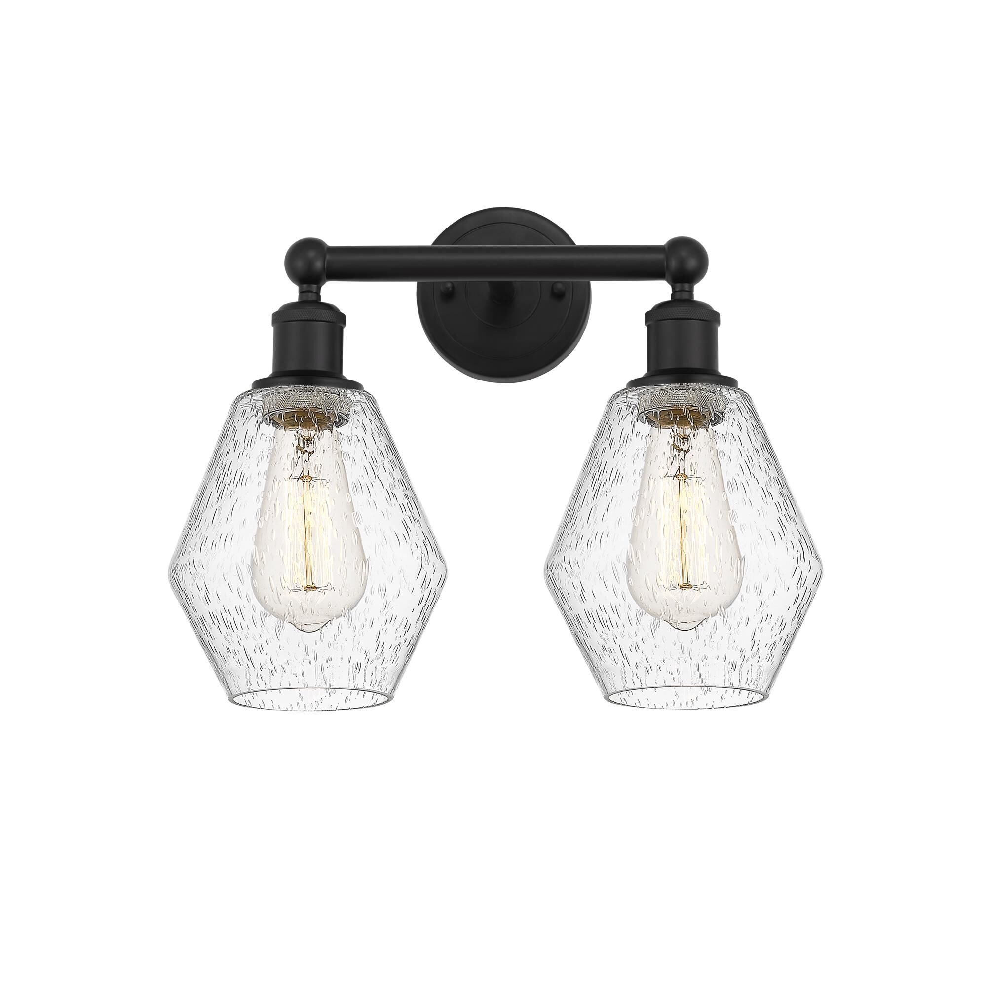 Shown in Matte Black, Seedy finish and Seedy glass and Seedy Glass shade