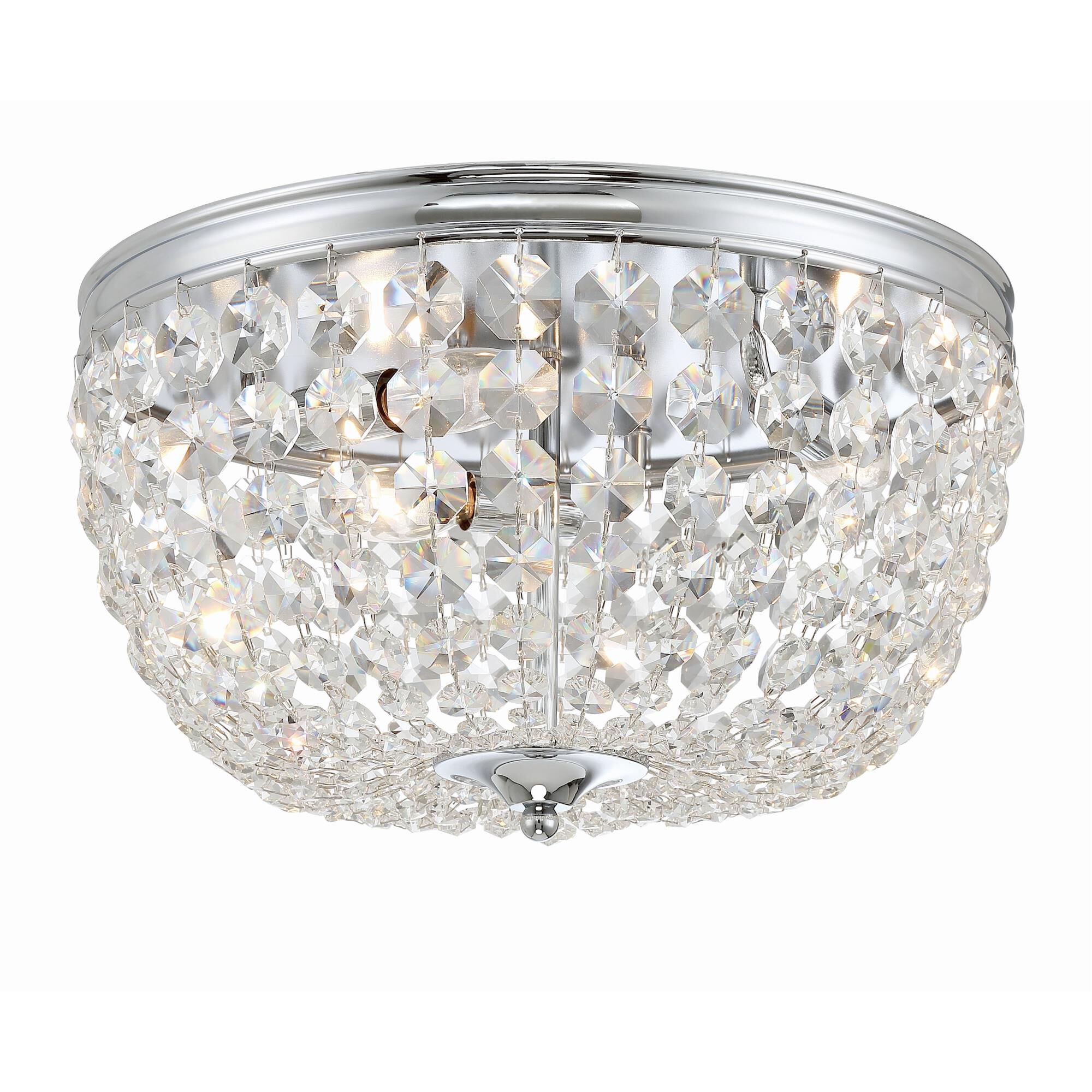 Nola 14 Inch 3 Light Flush Mount by Crystorama