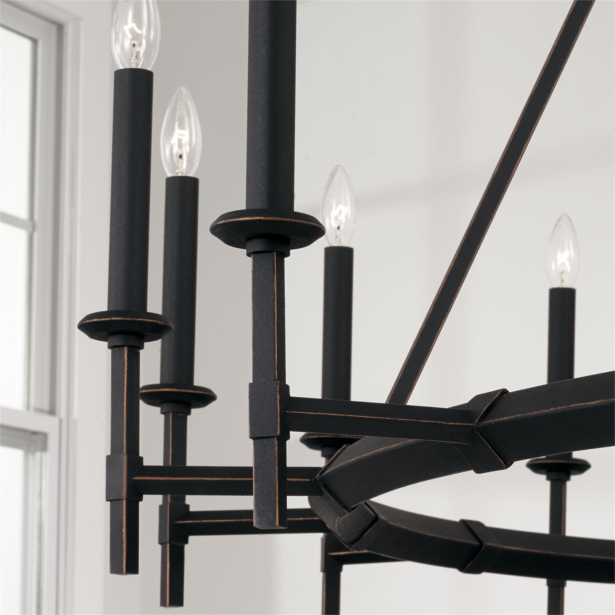 Shown in Brushed Black Iron finish