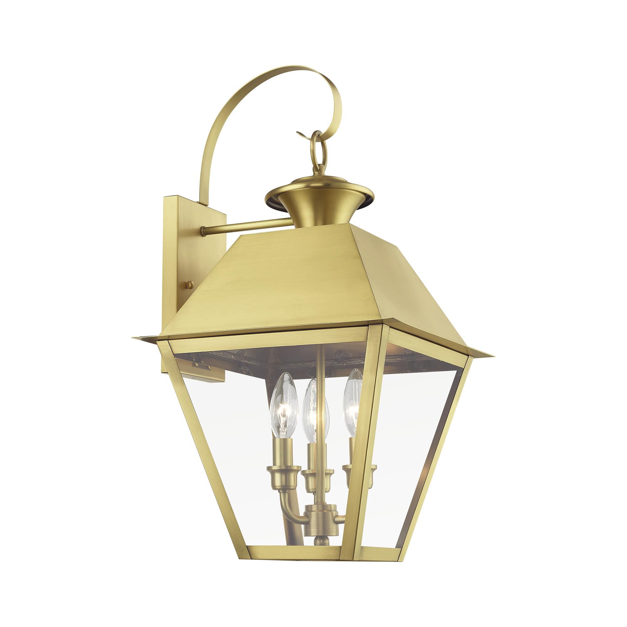 Wentworth 22 Inch Tall 3 Light Outdoor Hanging Lantern by Livex Lighting