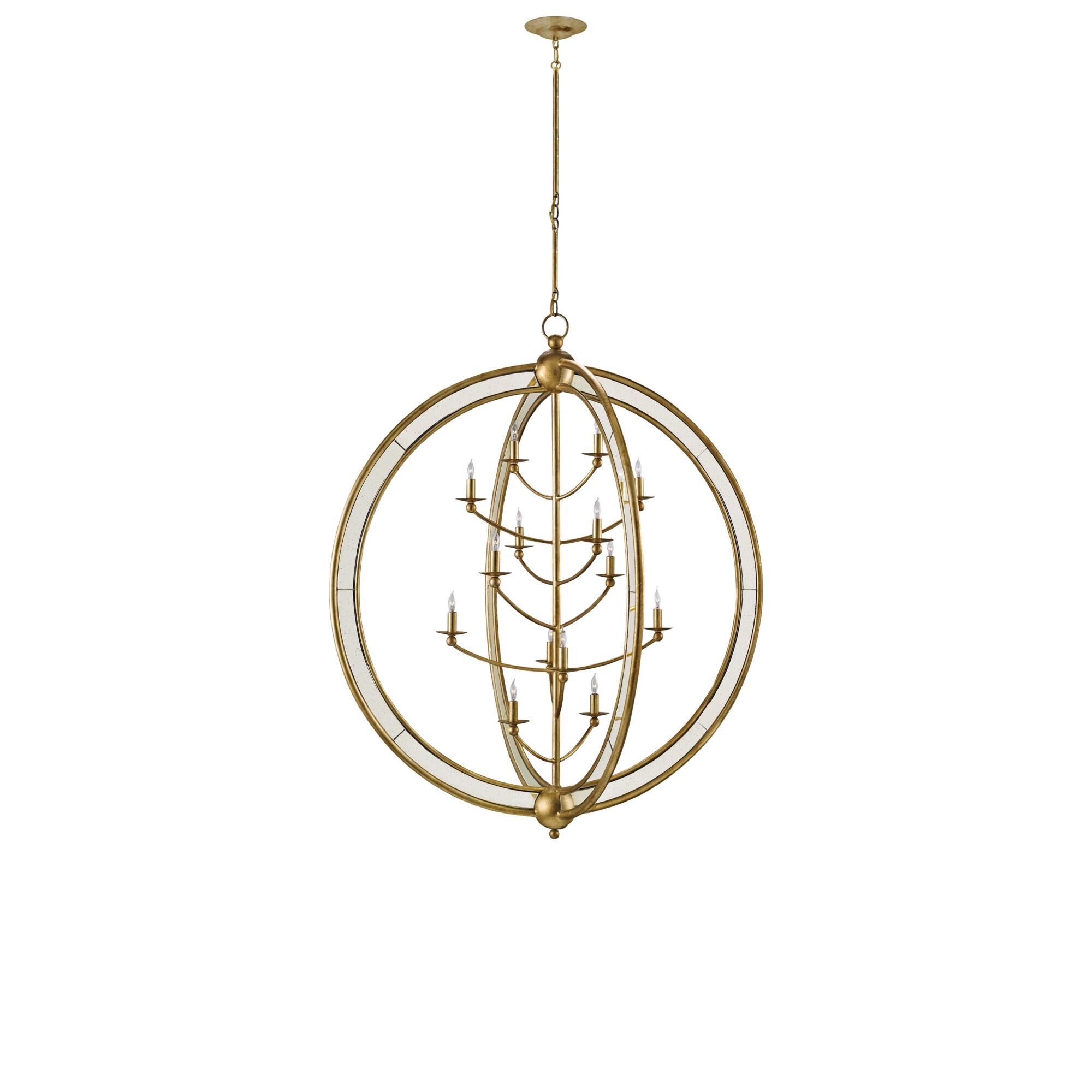 Aphrodite 43 Inch 14 Light Chandelier by Currey and Company