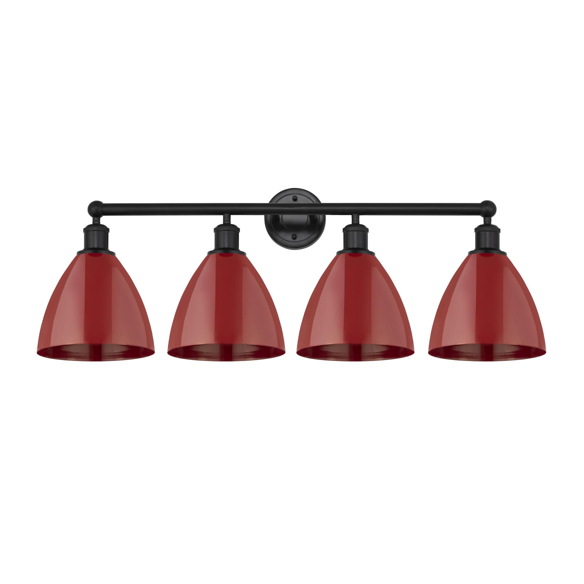 Shown in Matte Black, Red finish and Red Metal shade