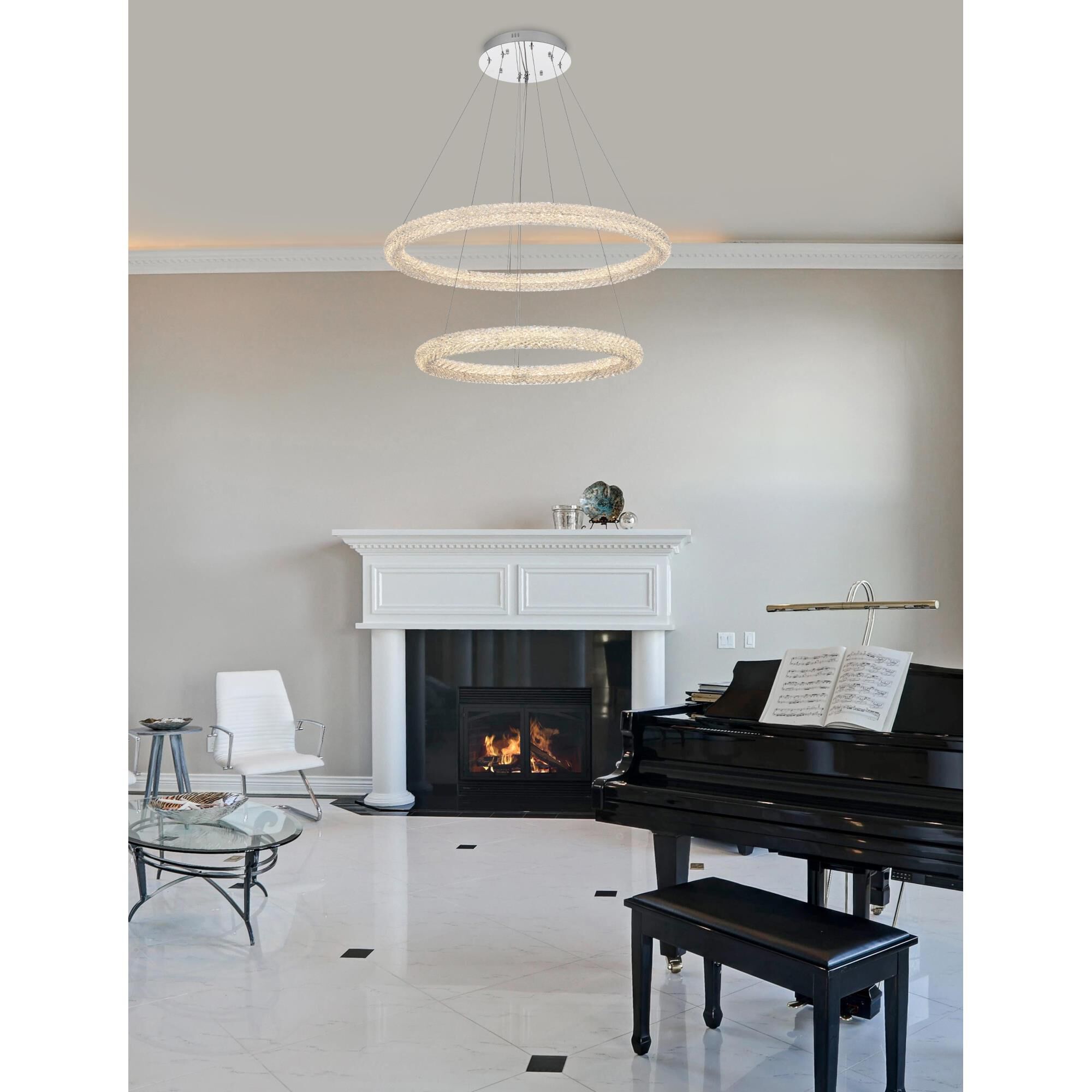 Bowen 36 Inch Chandelier by Elegant Lighting