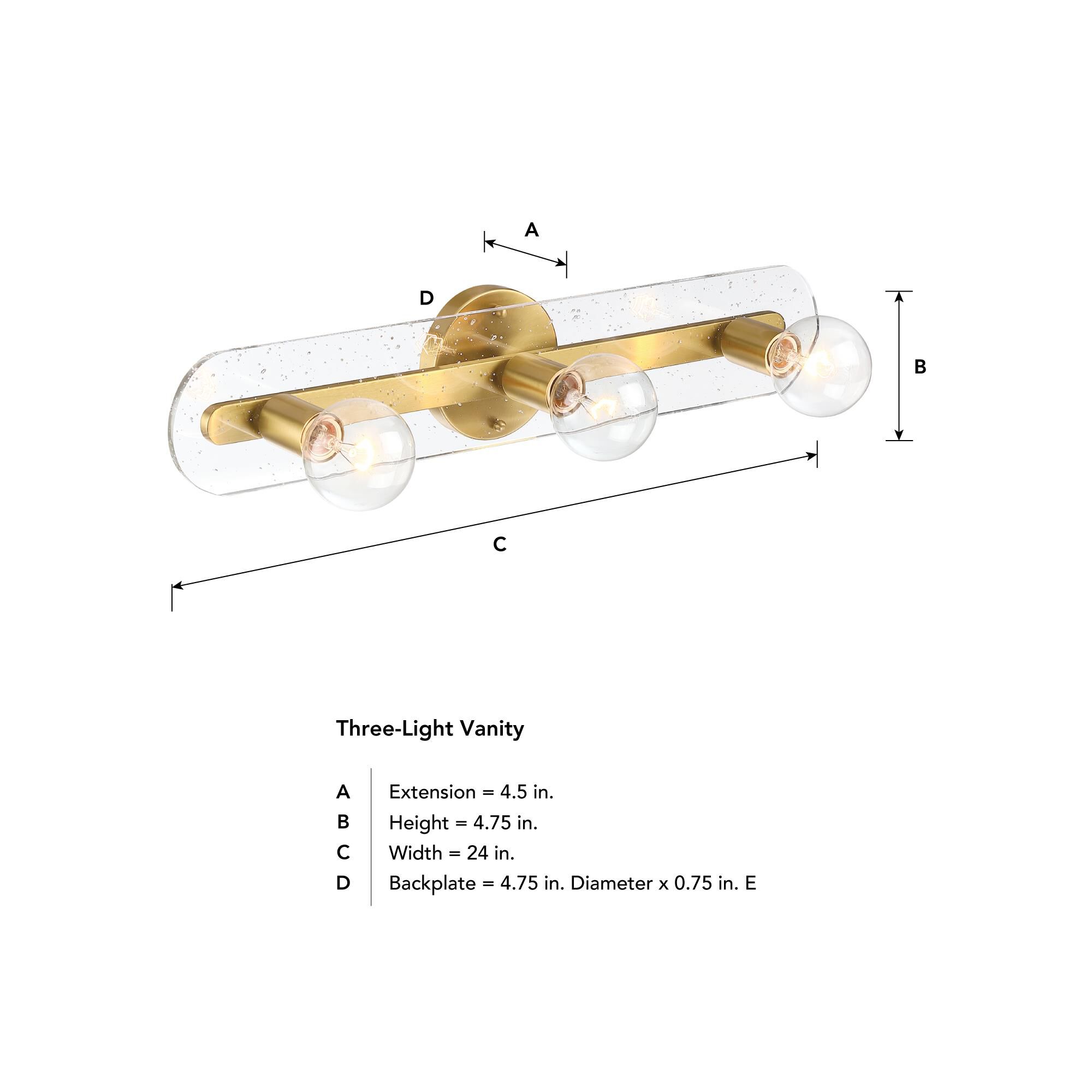 Demi 24 Inch Bath Vanity Light by Designers Fountain