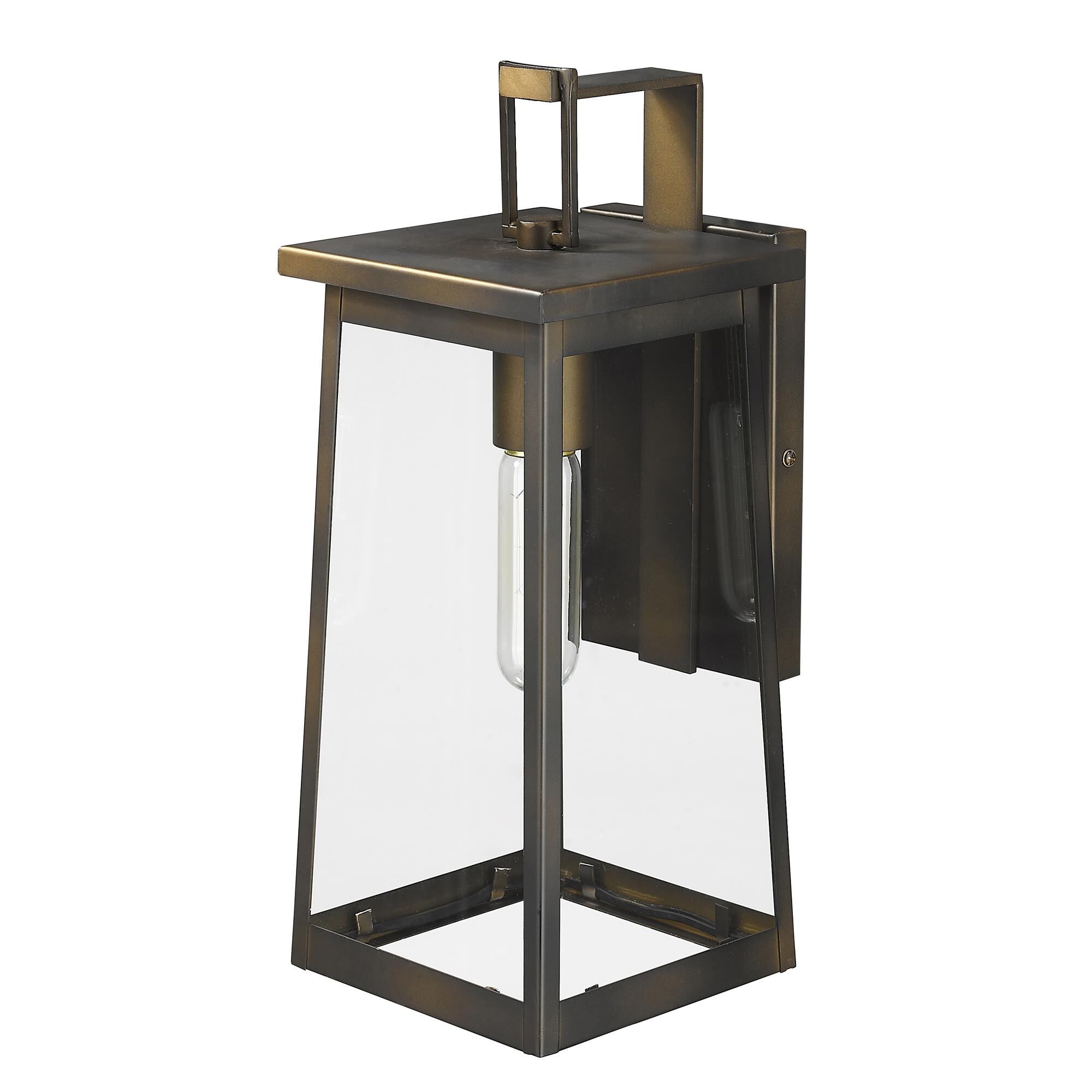 Shown in Oil-Rubbed Bronze finish and Clear glass and Clear Glass Panels shade