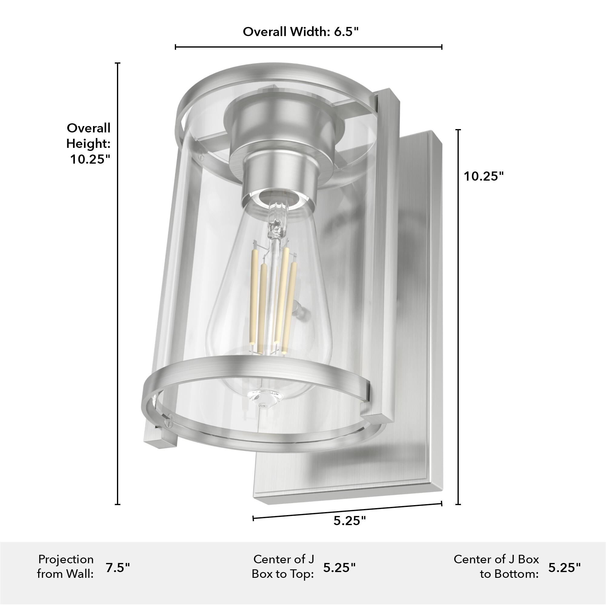 Shown in Brushed Nickel finish