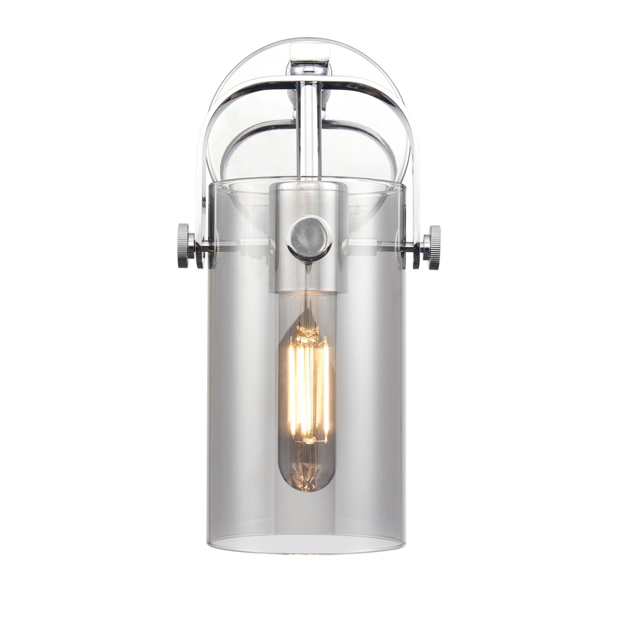 Shown in Polished Chrome finish and Plated Smoke glass