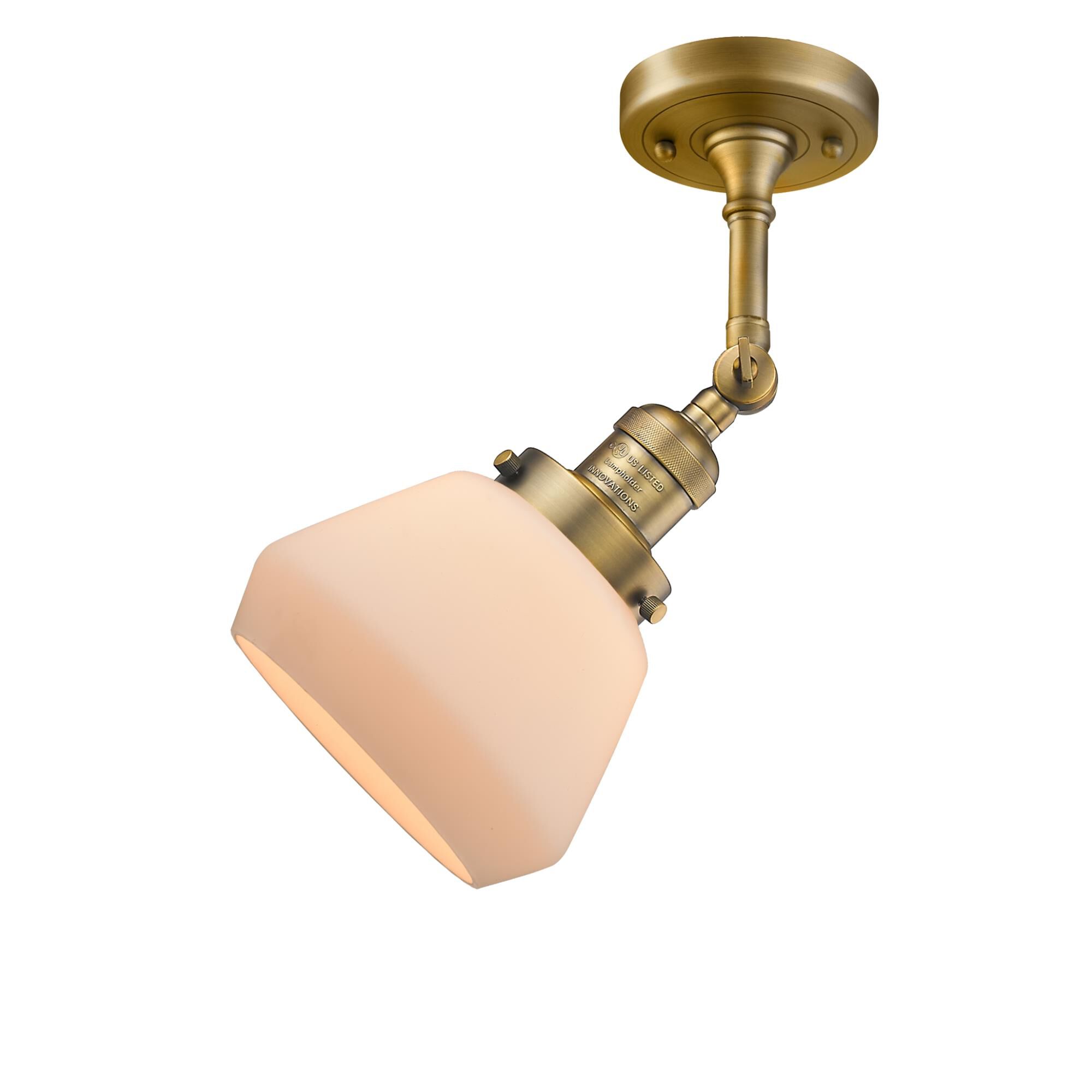 Bruno Marashlian Fulton 7 Inch 1 Light Semi Flush Mount by Innovations Lighting