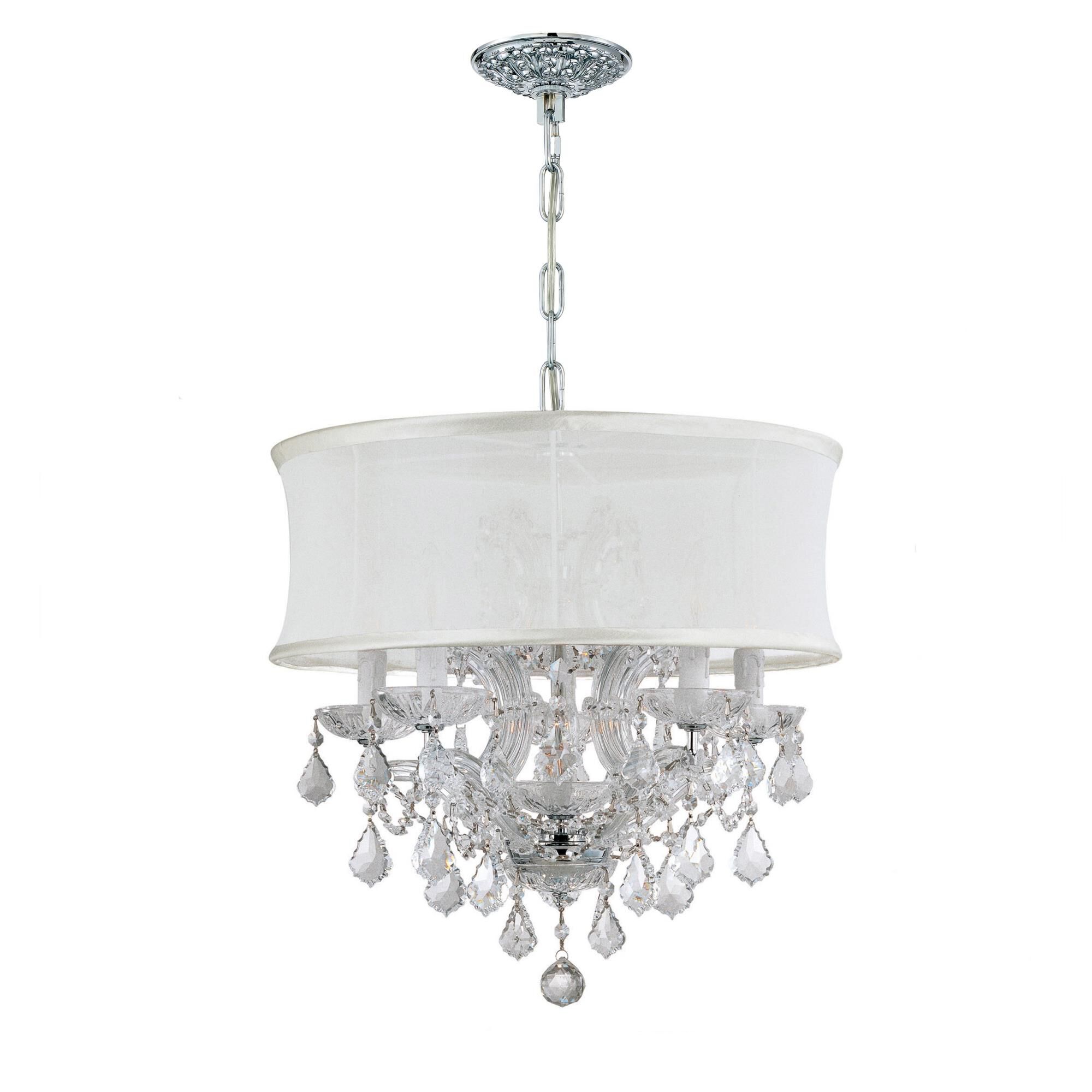 Brentwood 20 Inch 6 Light Mini Chandelier by Crystorama