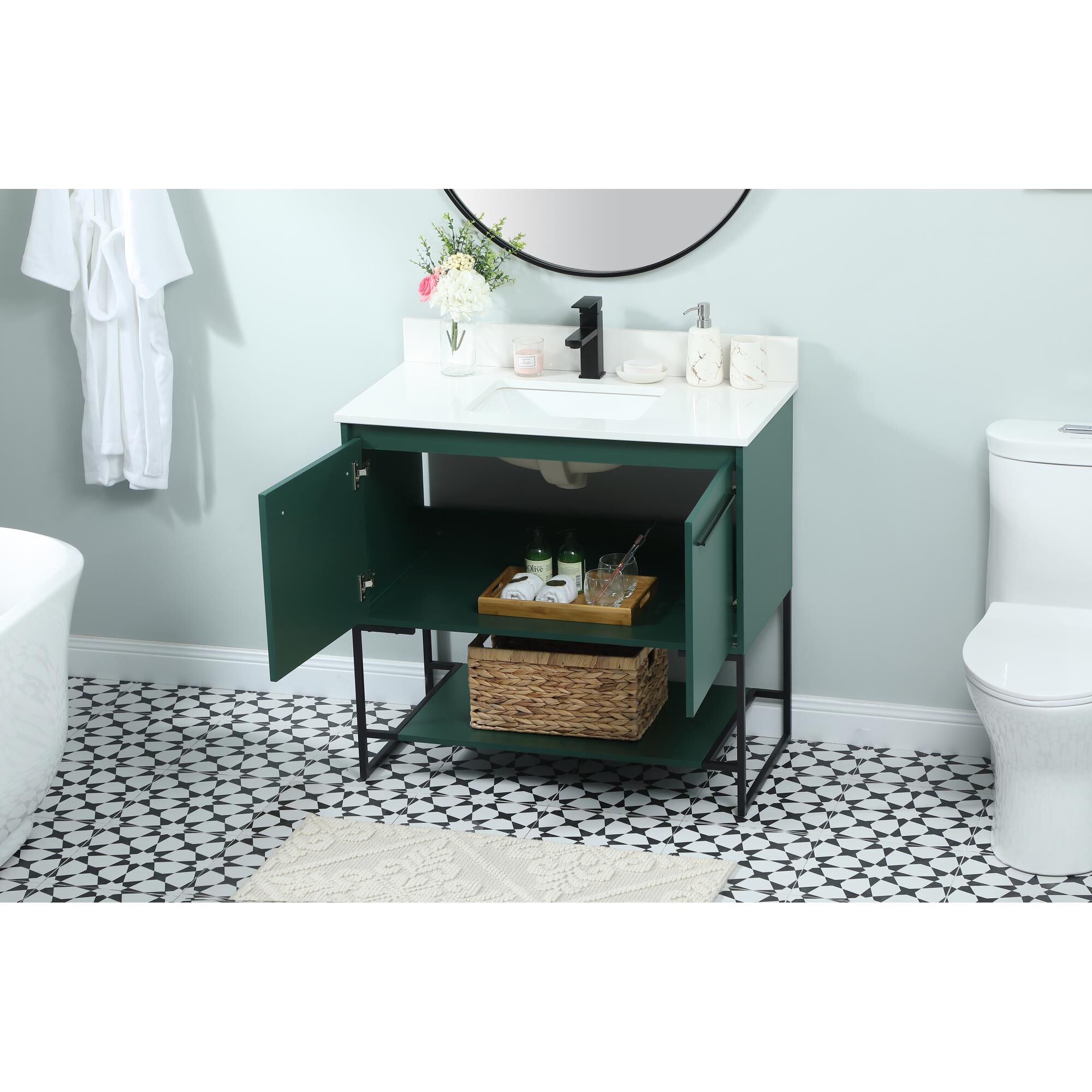 Shown in Green finish