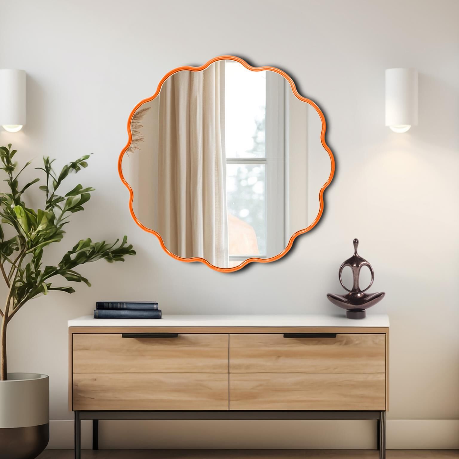 The Kushi Decorative Mirror by Howard Elliott Collection