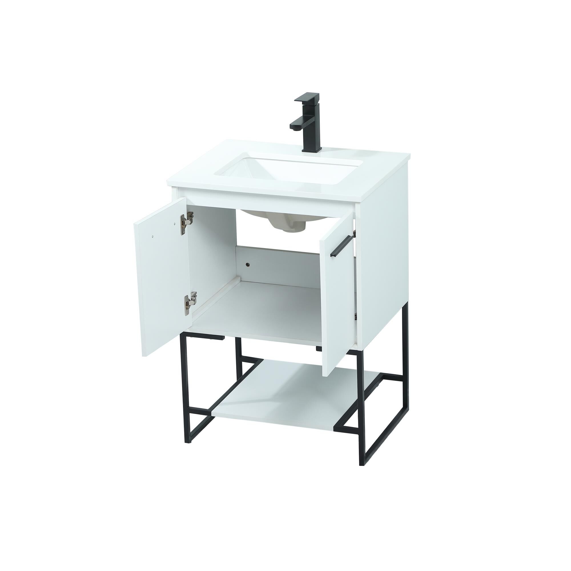 Shown in White finish