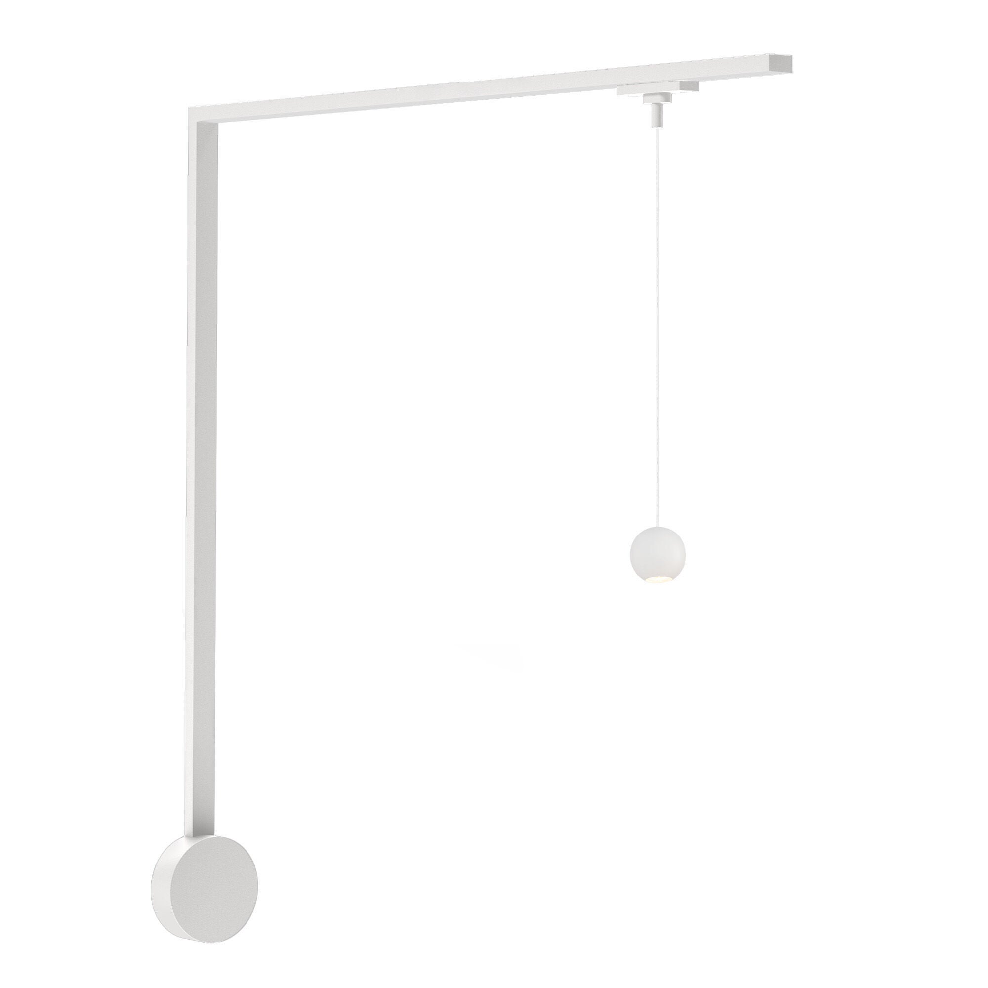 Shown in White finish and Clear Acrylic Lens glass