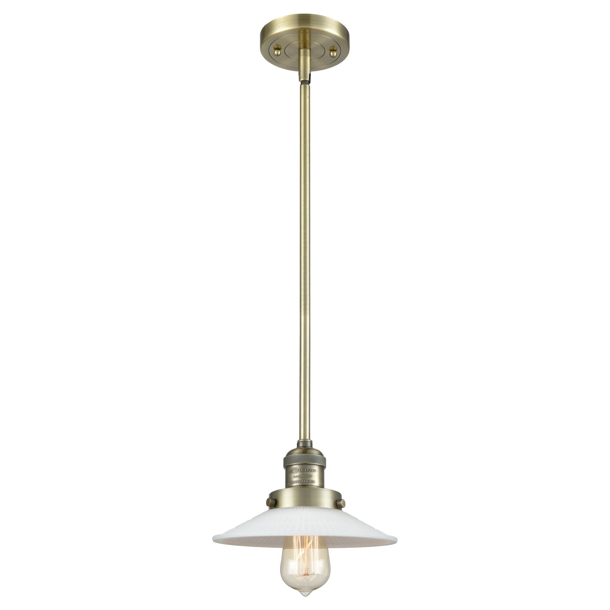 Bruno Marashlian Halophane 8 Inch Mini Pendant by Innovations Lighting