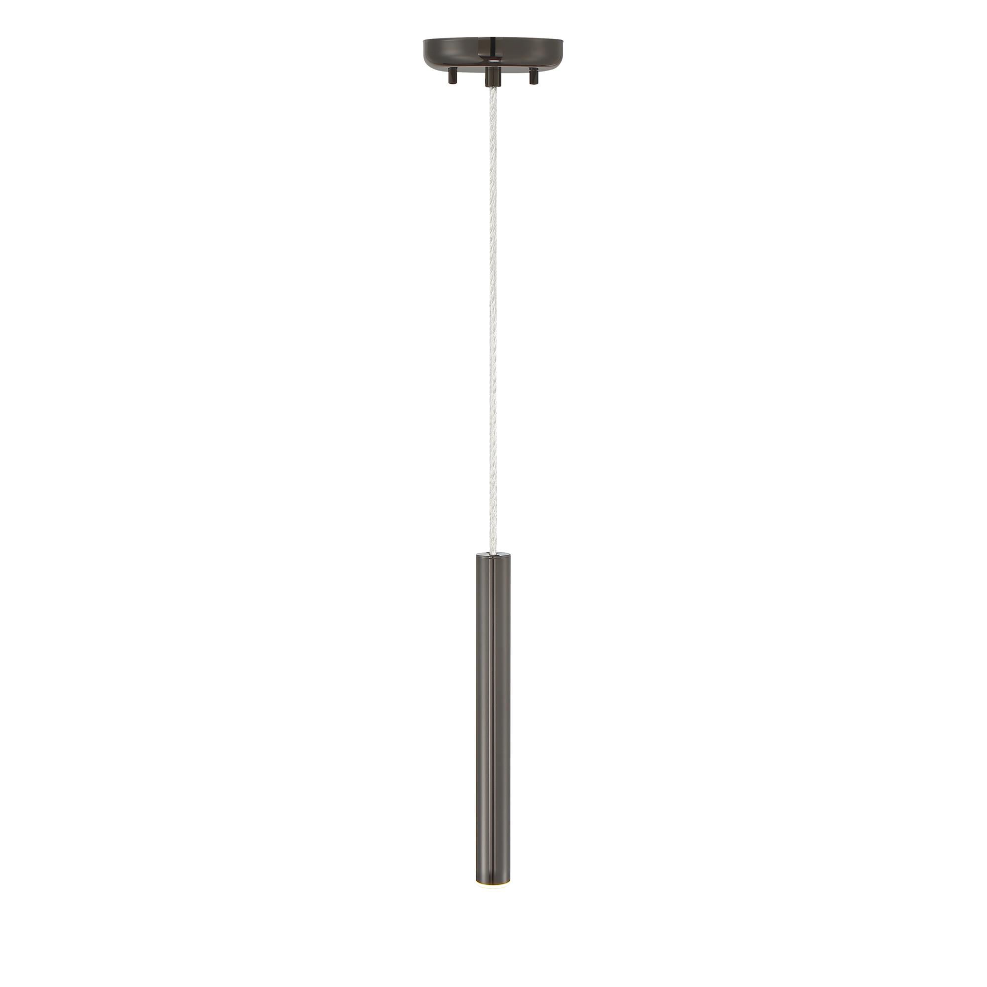 Shown in Pearl Black finish and Steel glass and Steel shade