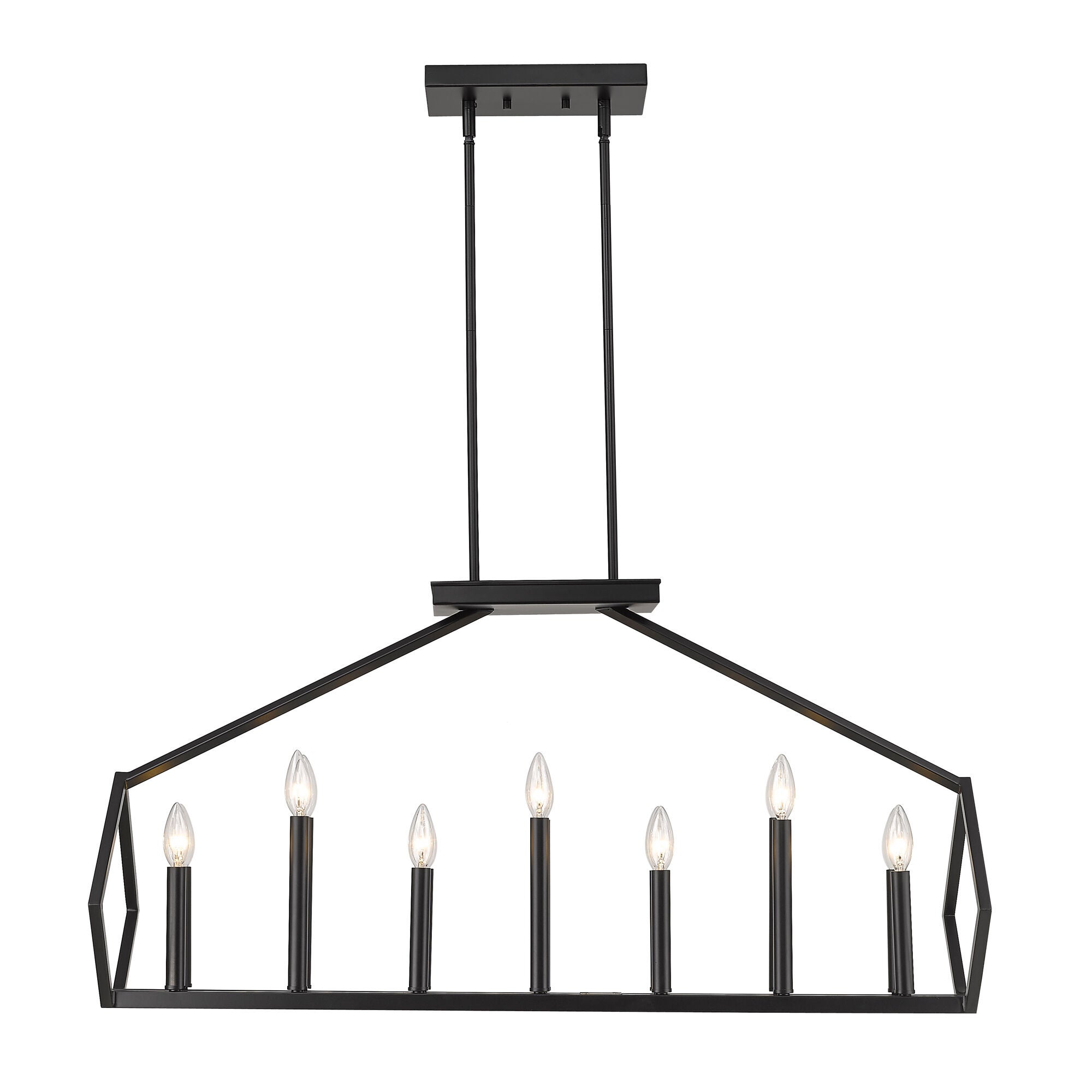 Shown in Matte Black finish and -- glass and -- shade