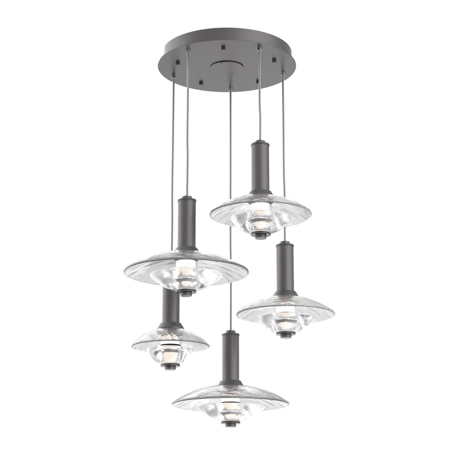 Levi Wilson Cirrus 30 Inch Multi Light Pendant by Hammerton Studio