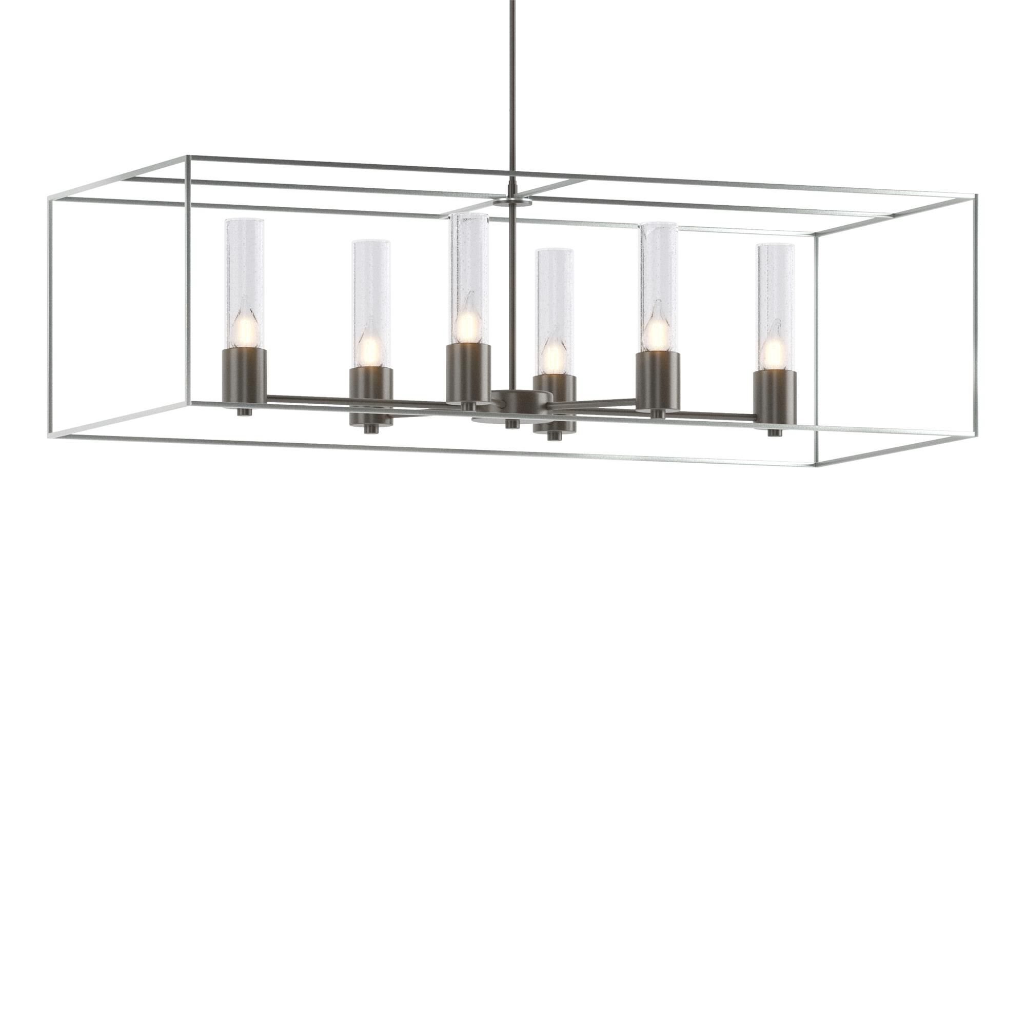 Shown in Dark Smoke finish and Clear glass and Vintage Platinum accent