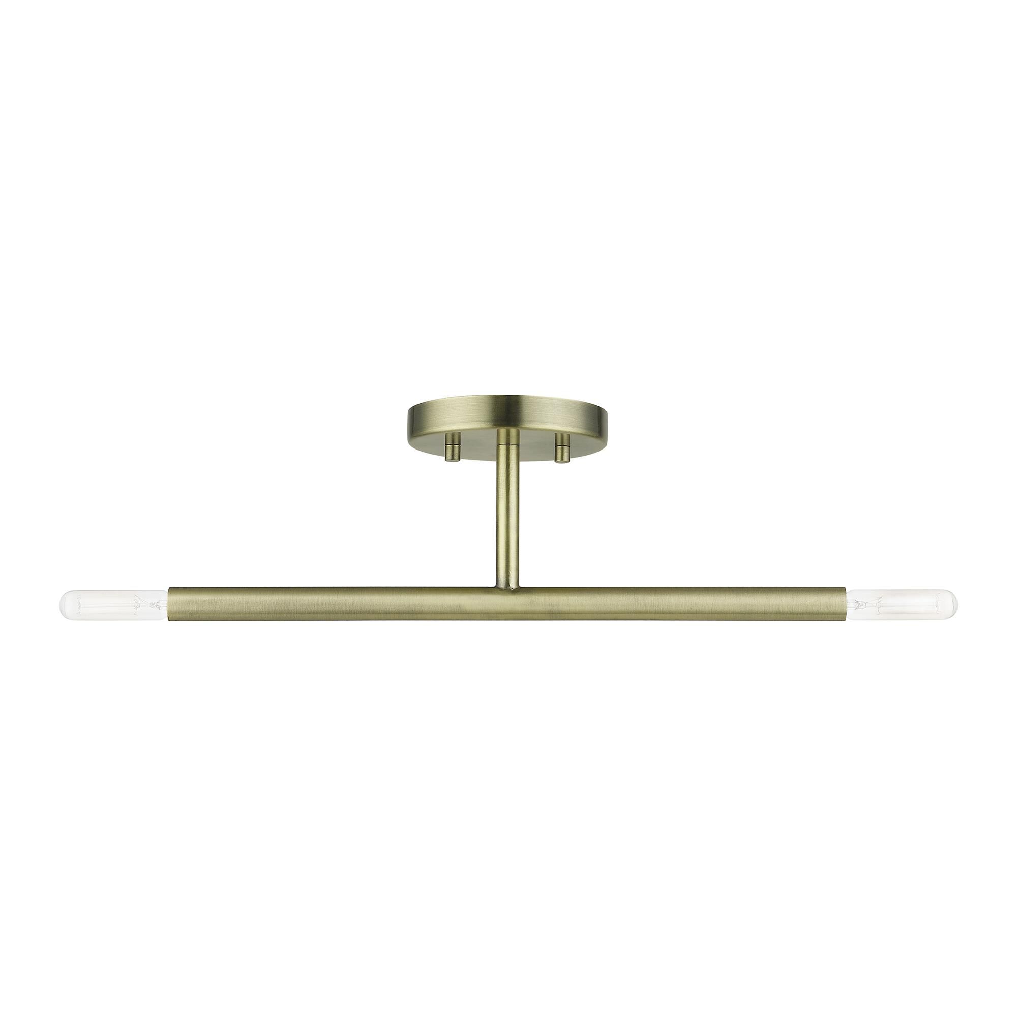 Copenhagen 17 Inch 2 Light Semi Flush Mount by Livex Lighting