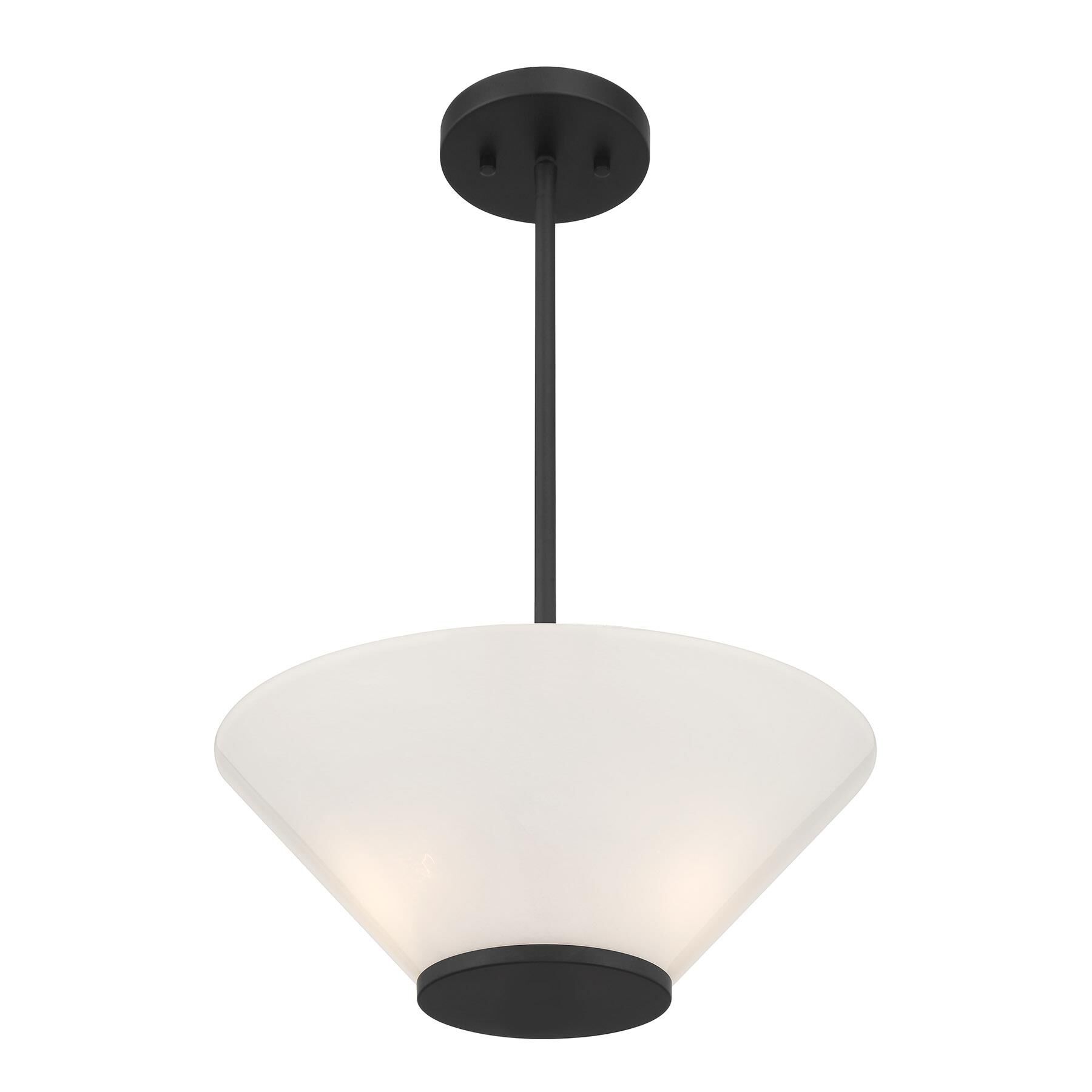 Shown in Matte Black finish and Strie shade