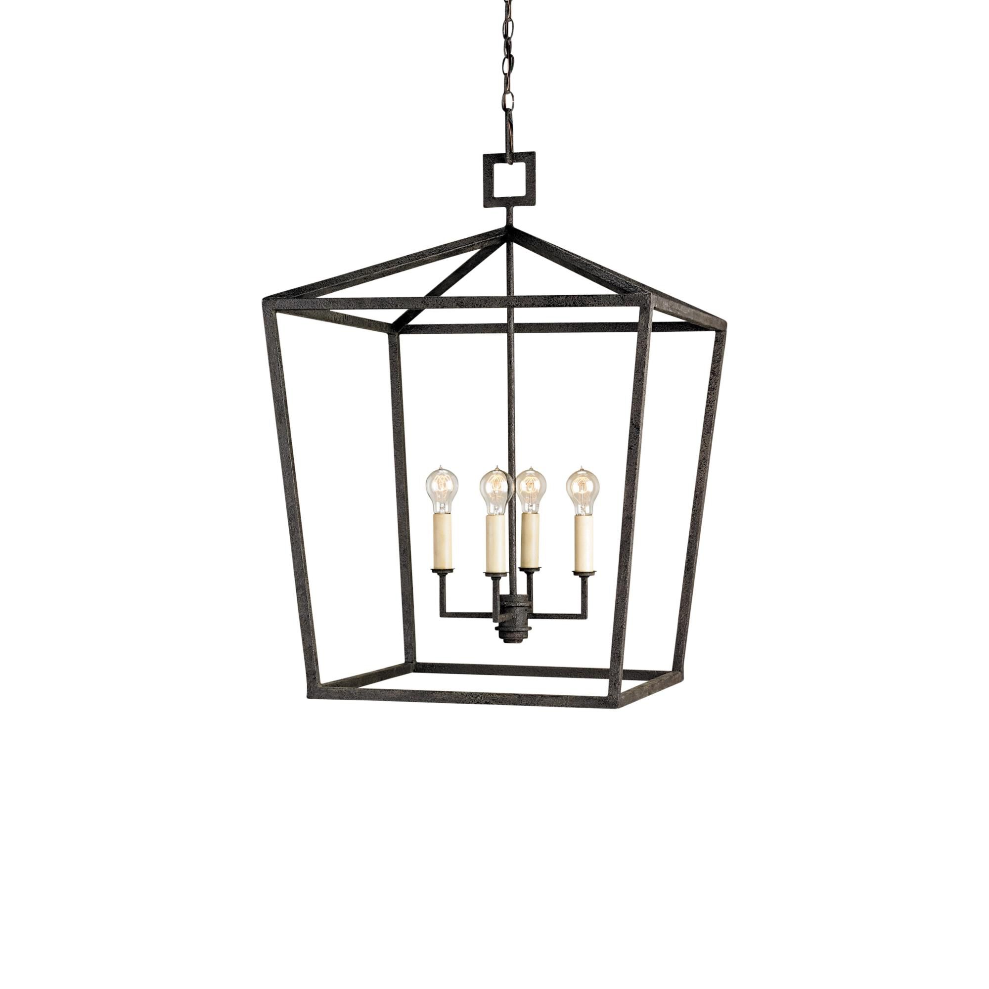 Denison 26 Inch Cage Pendant by Currey and Company