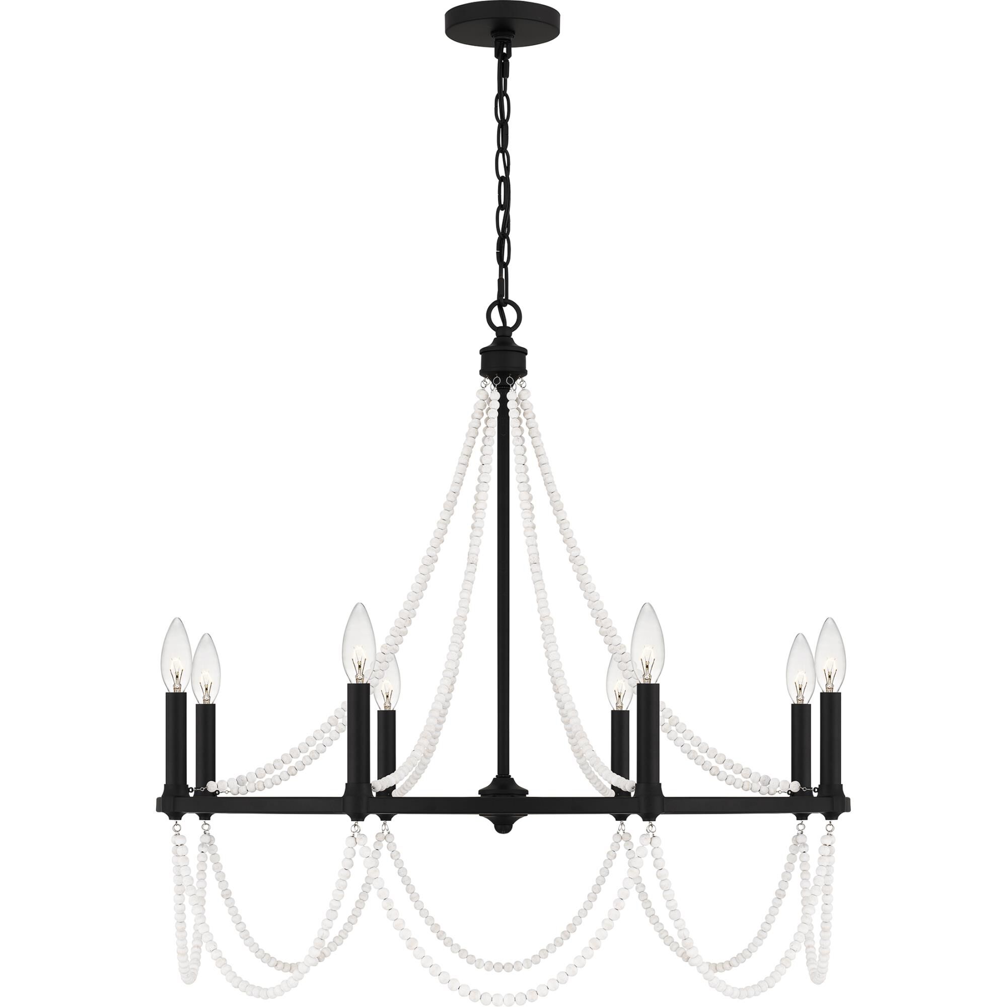 Brigitta 30 Inch 8 Light Chandelier by Quoizel