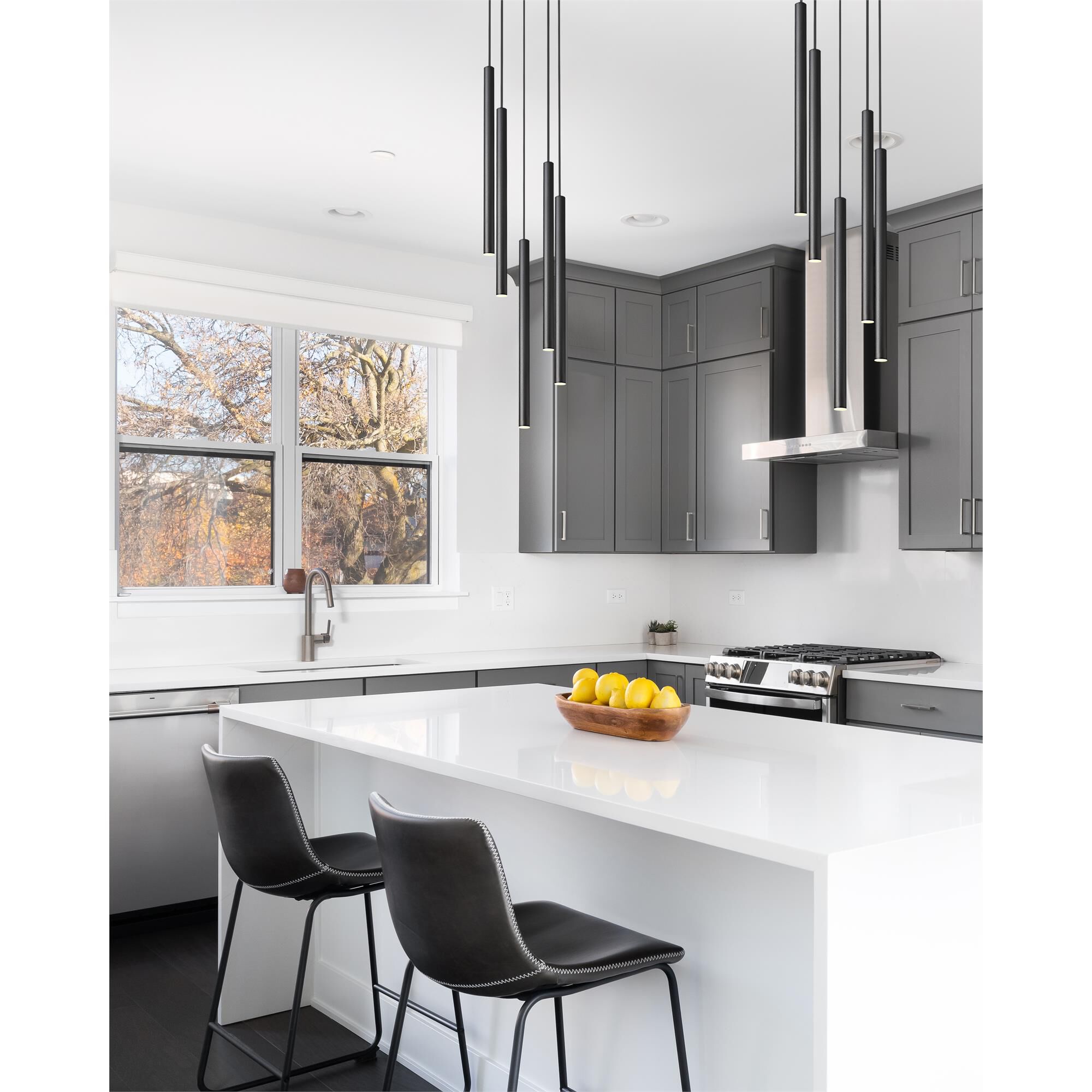Shown in Matte Black finish and Matte Black glass and Matte Black shade