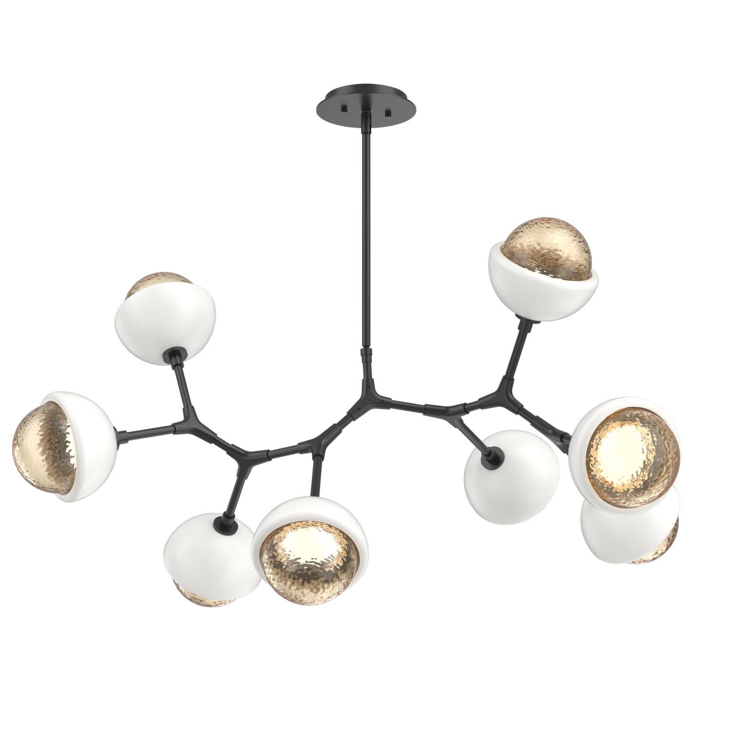 Levi Wilson Cabochon 38 Inch Linear Suspension Light by Hammerton Studio