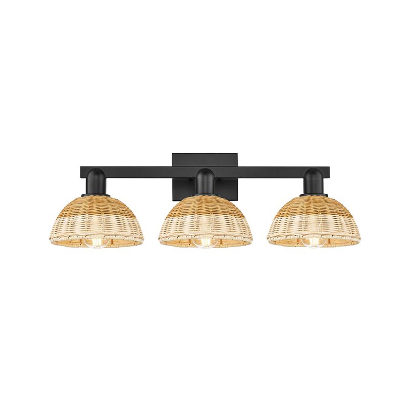 Bruno Marashlian Natural Ballston Dome 26 Inch Bath Vanity Light by Innovations Lighting