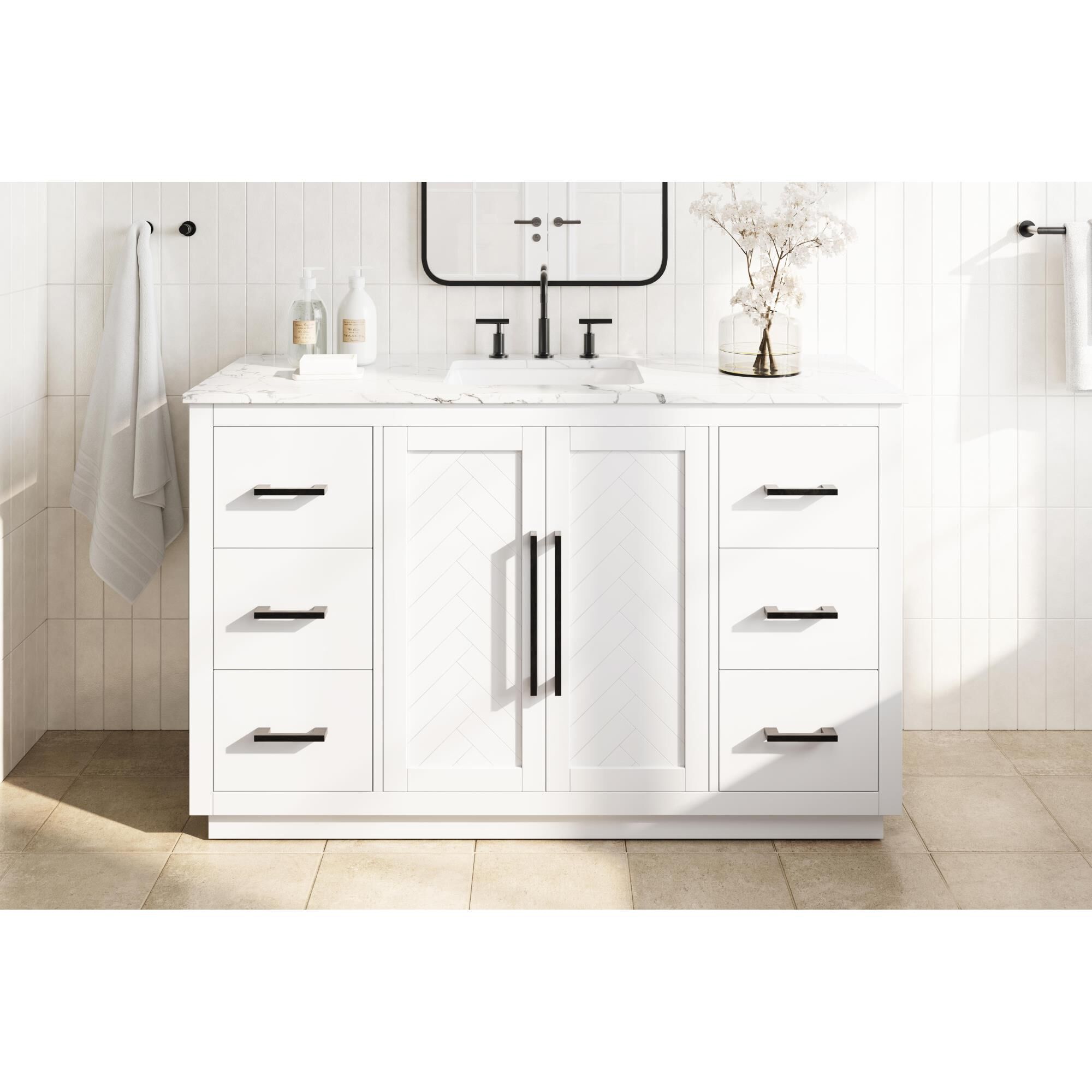 Chase 54 Inch Bath Vanity by Elegant Dcor