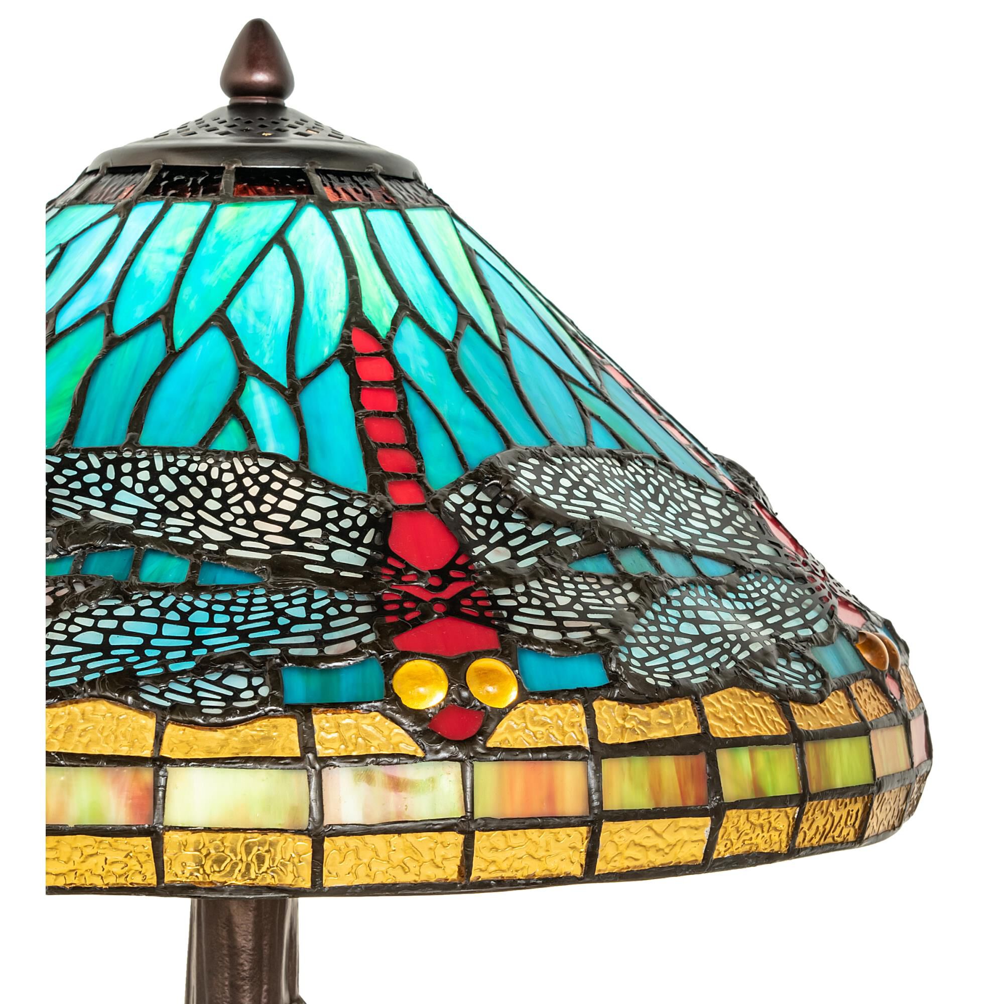 Tiffany Dragonfly 23 Inch Table Lamp by Meyda Lighting