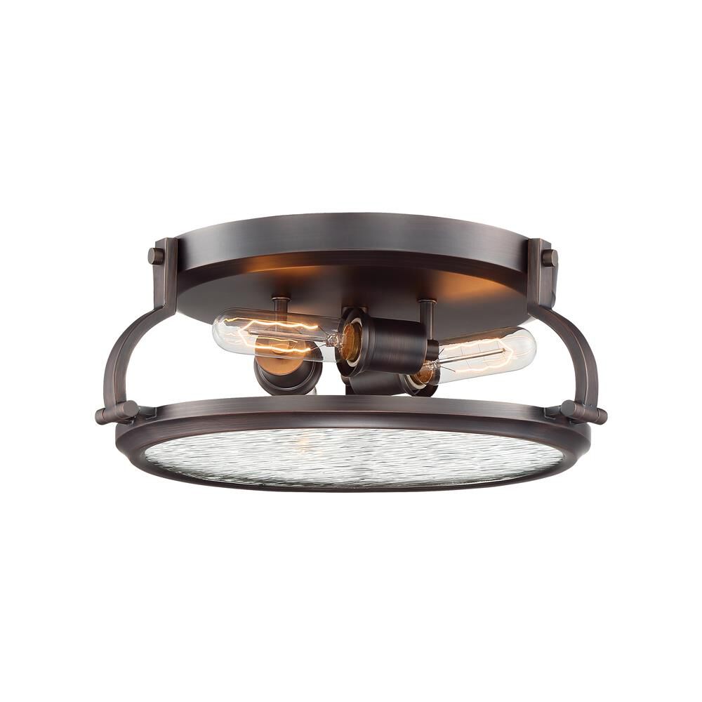 Shown in Satin Copper Bronze finish and Clear Water glass and Clear Water shade