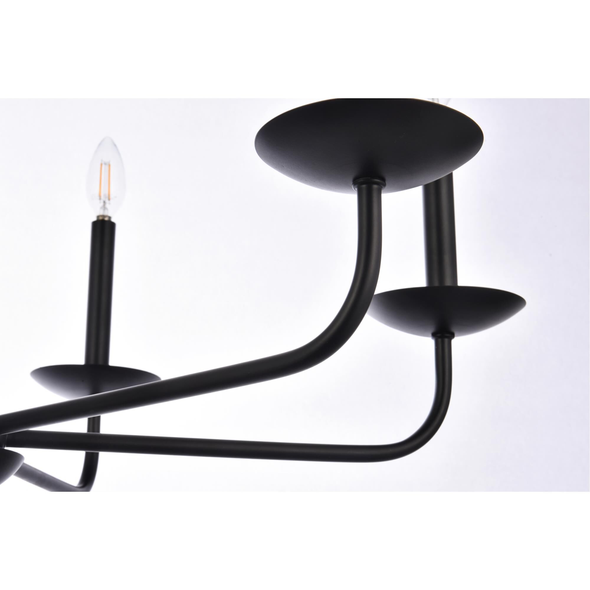 Cohen 30 Inch 6 Light Chandelier by Elegant Lighting