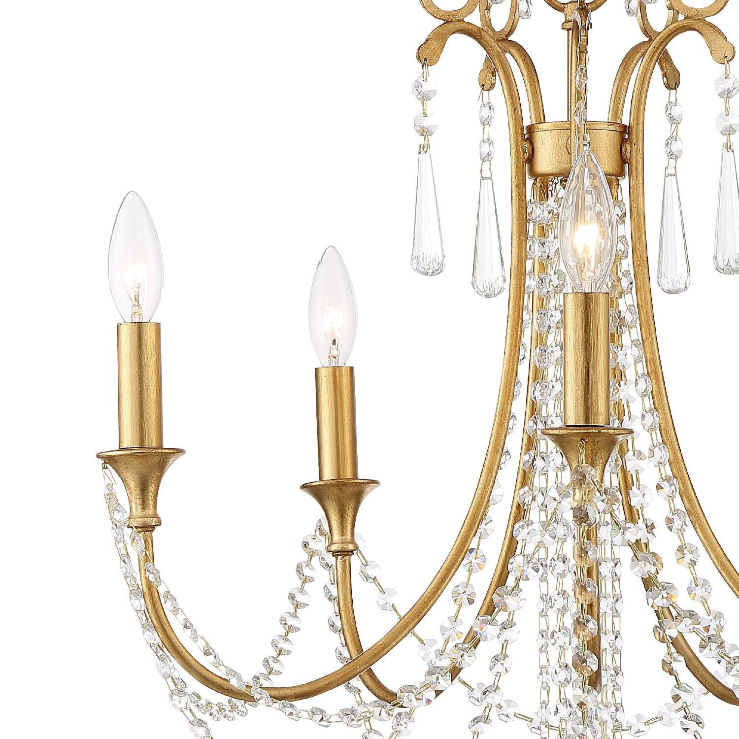 Arcadia 23 Inch 5 Light Chandelier by Crystorama