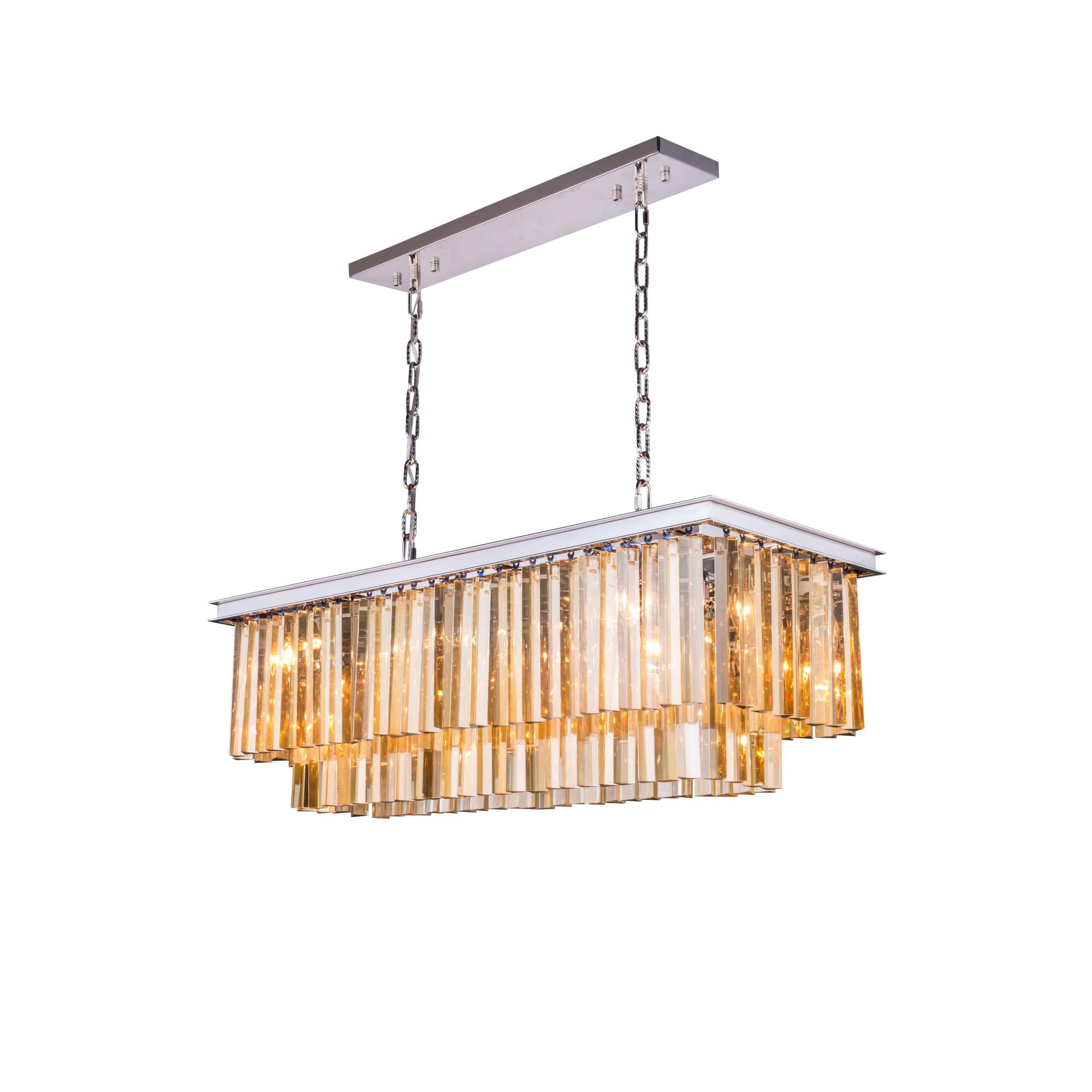 Sydney 40 Inch 12 Light Linear Suspension Light by Elegant Lighting