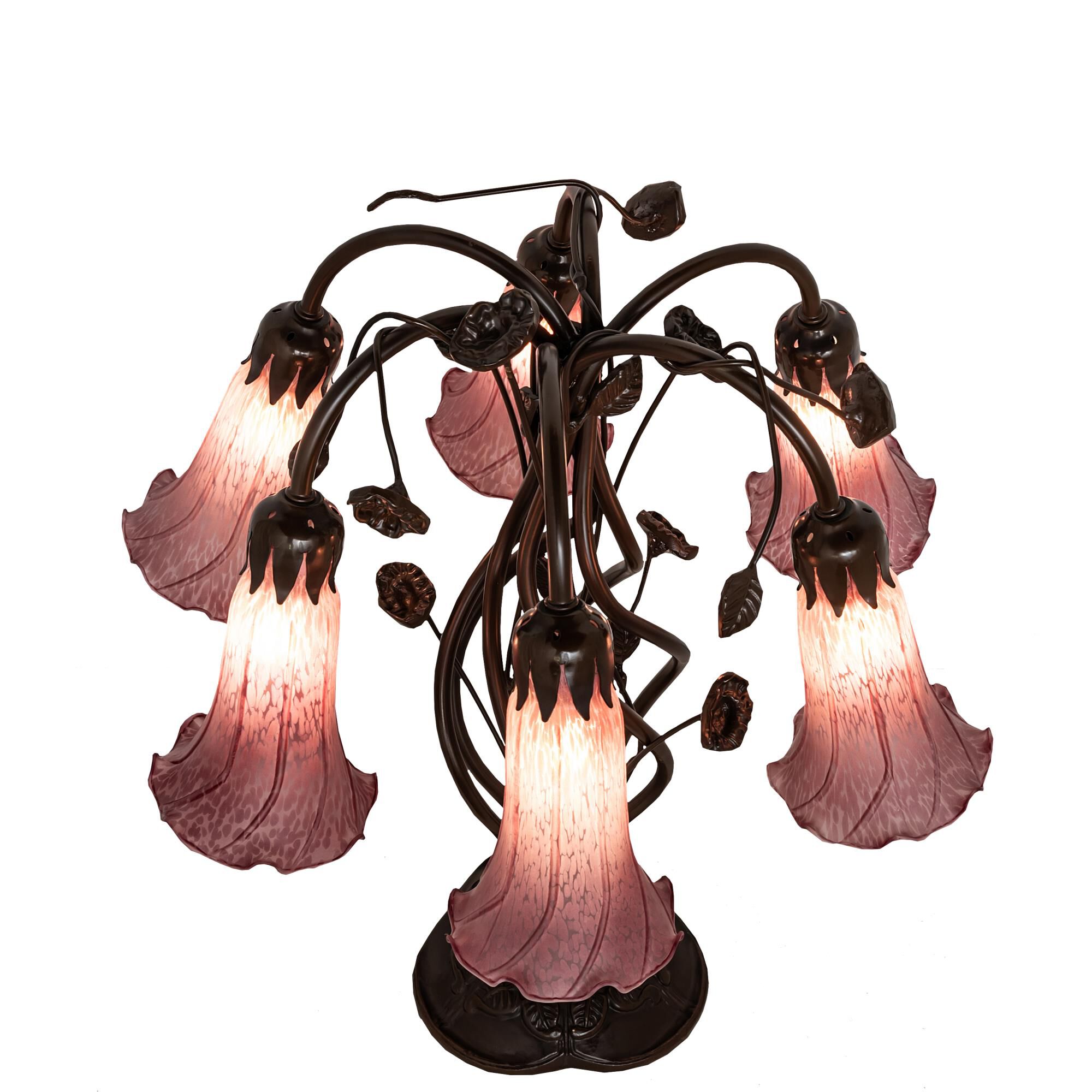 Shown in Mahogany Bronze finish and Violet glass