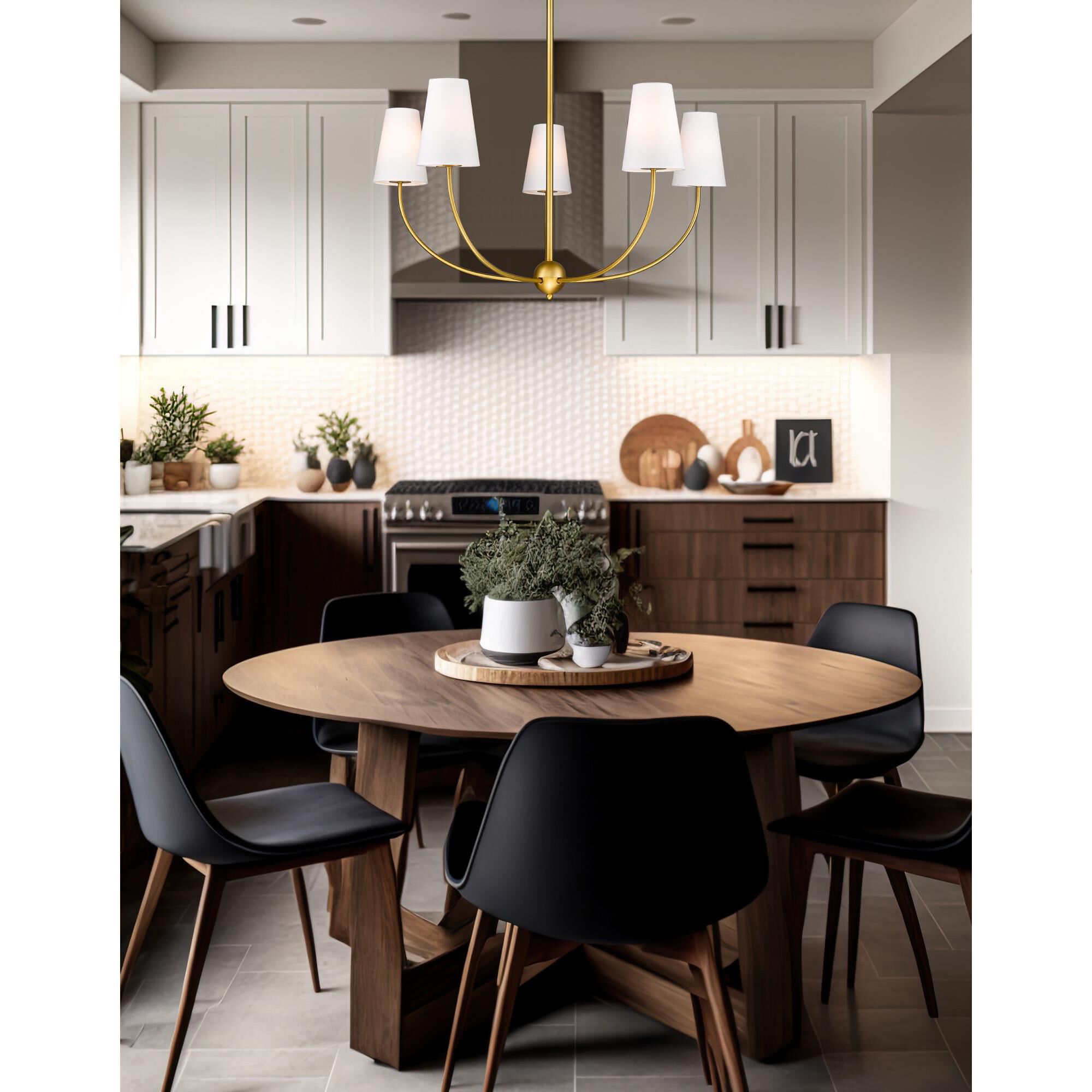 Shown in Rubbed Brass finish and White glass
