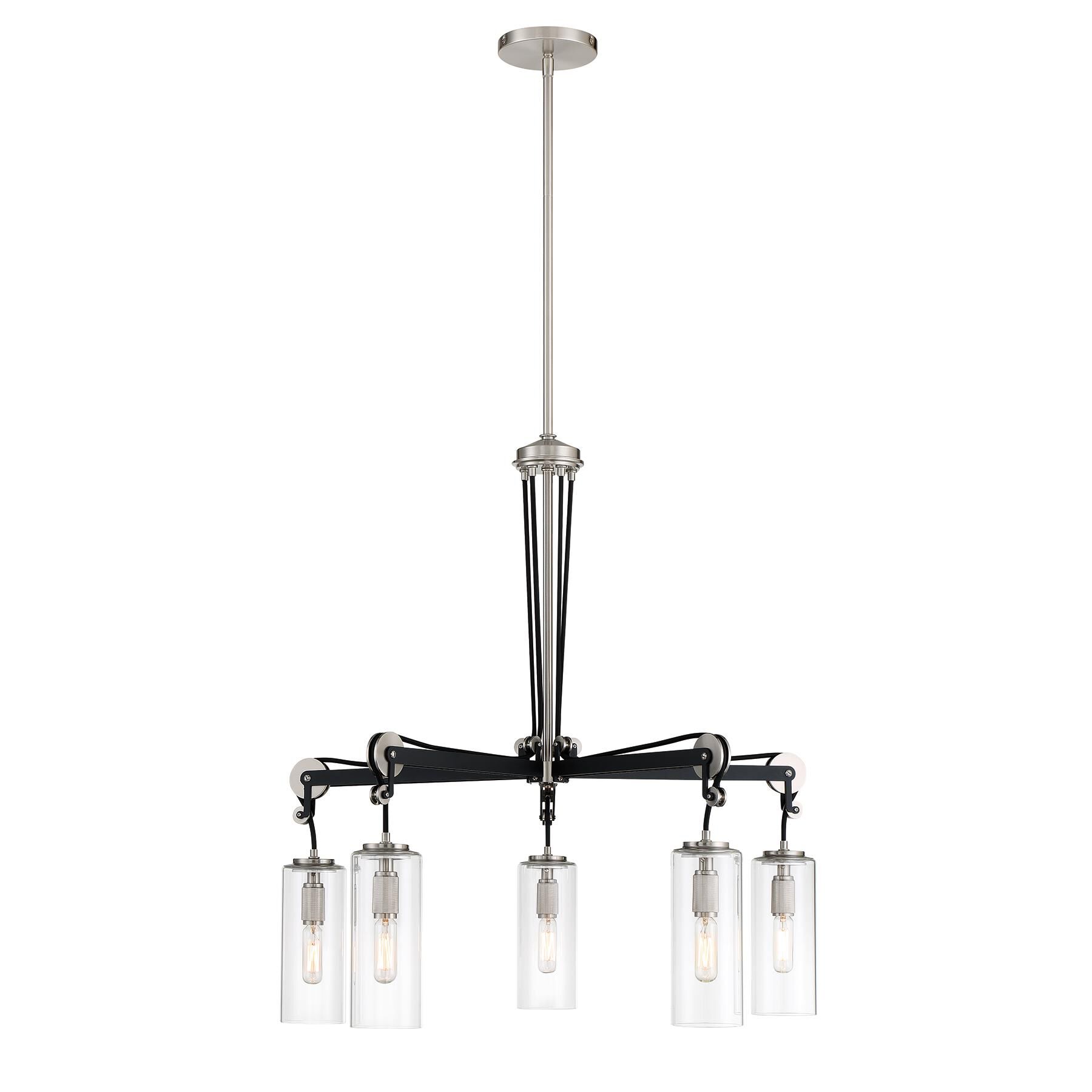 Pullman Junction 28 Inch 5 Light Chandelier by Minka Lavery