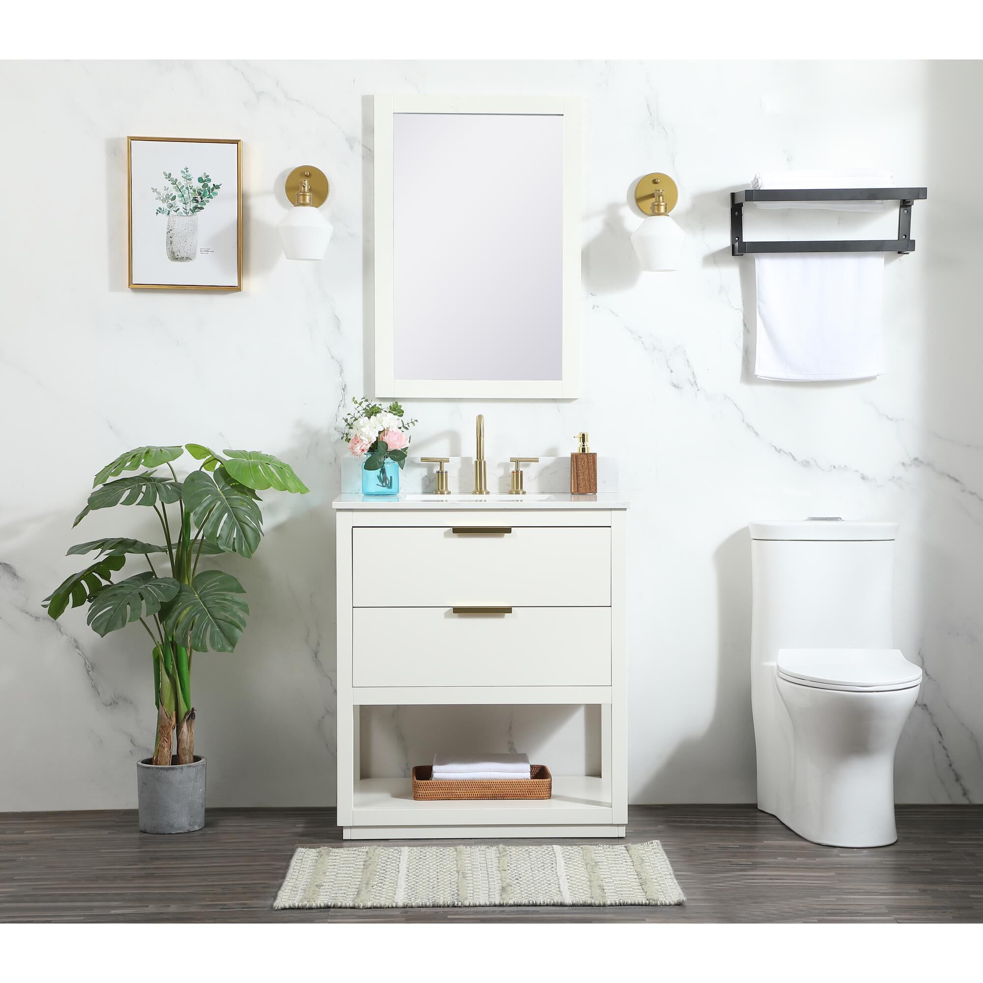 Larkin 30 Inch Bath Vanity by Elegant Decor